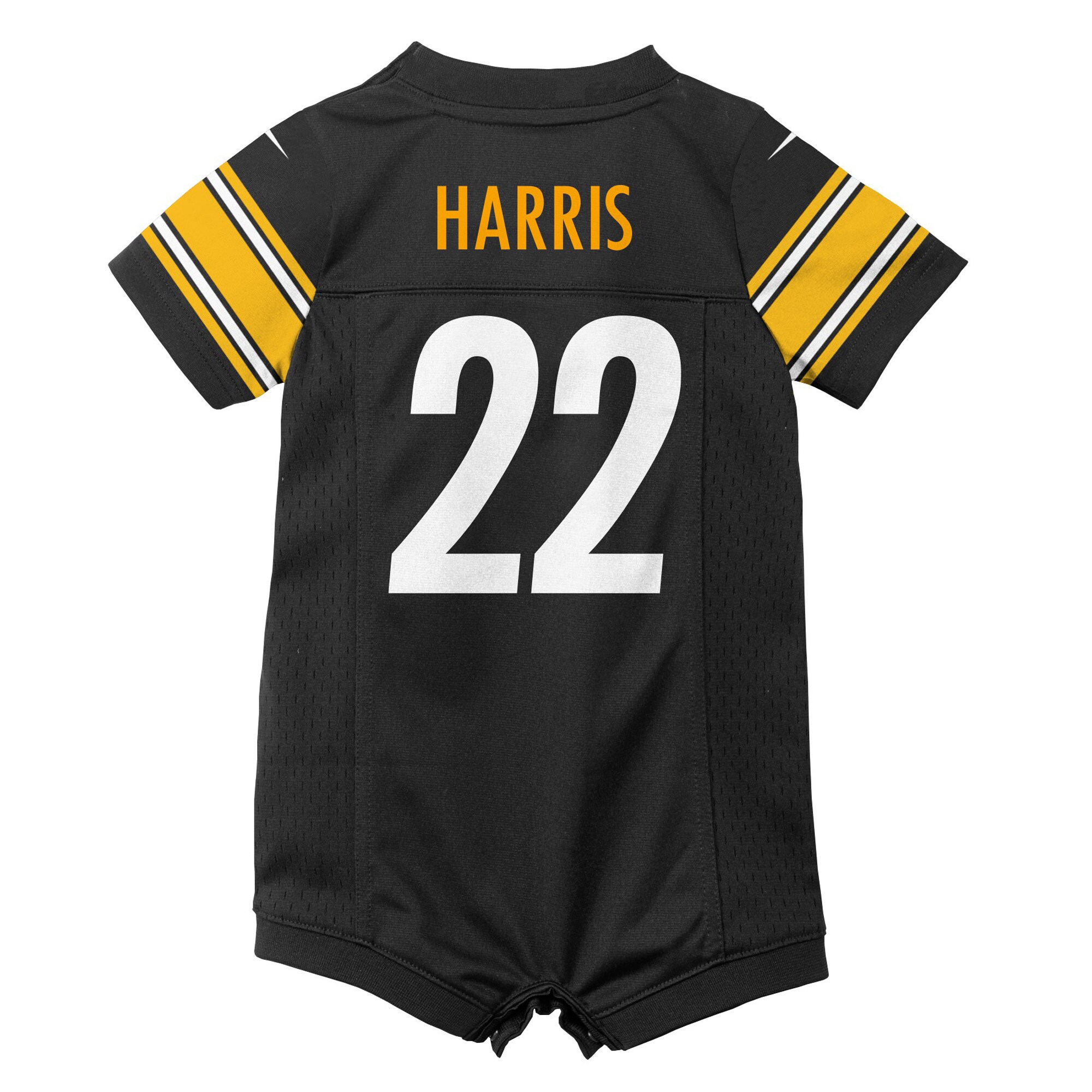 Najee Harris Pittsburgh Steelers Nike Newborn & Infant Game Romper Jersey – Black Clowdercats