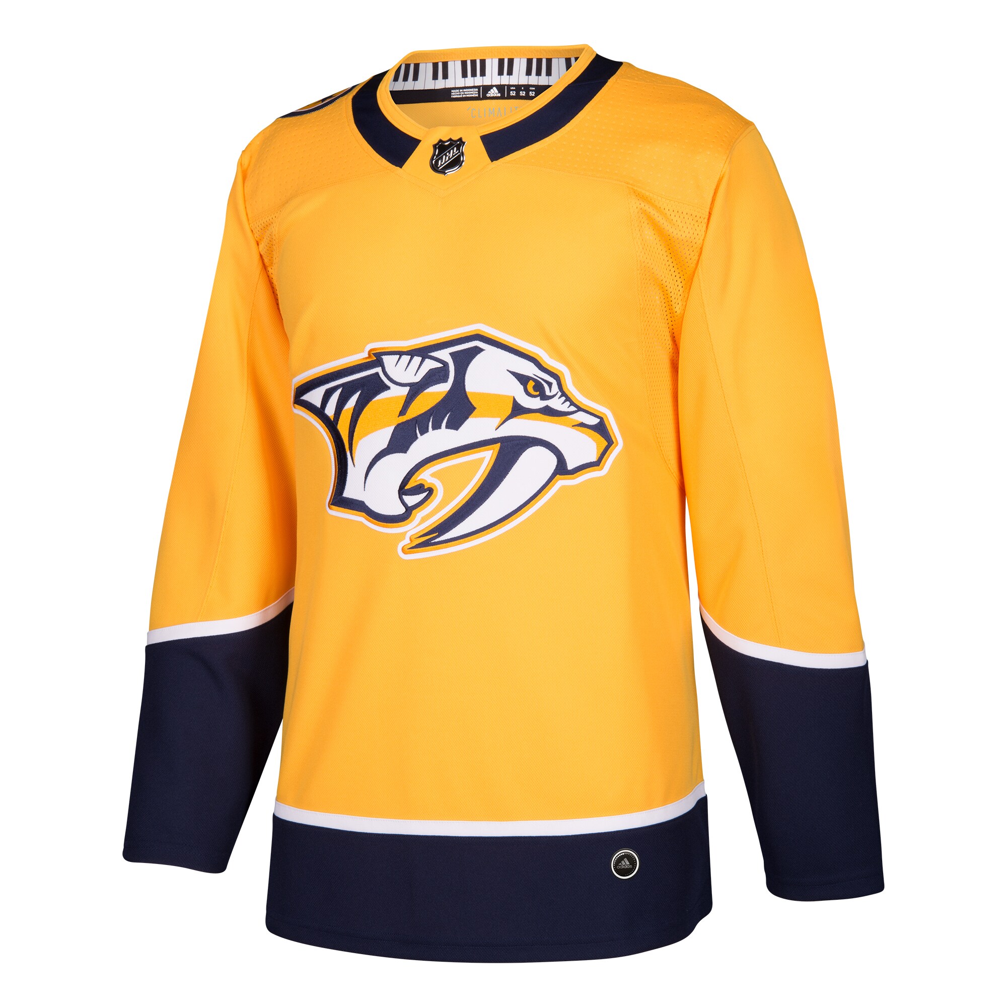 Nashville Predators adidas Home Authentic Blank Jersey – Gold Clowdercats