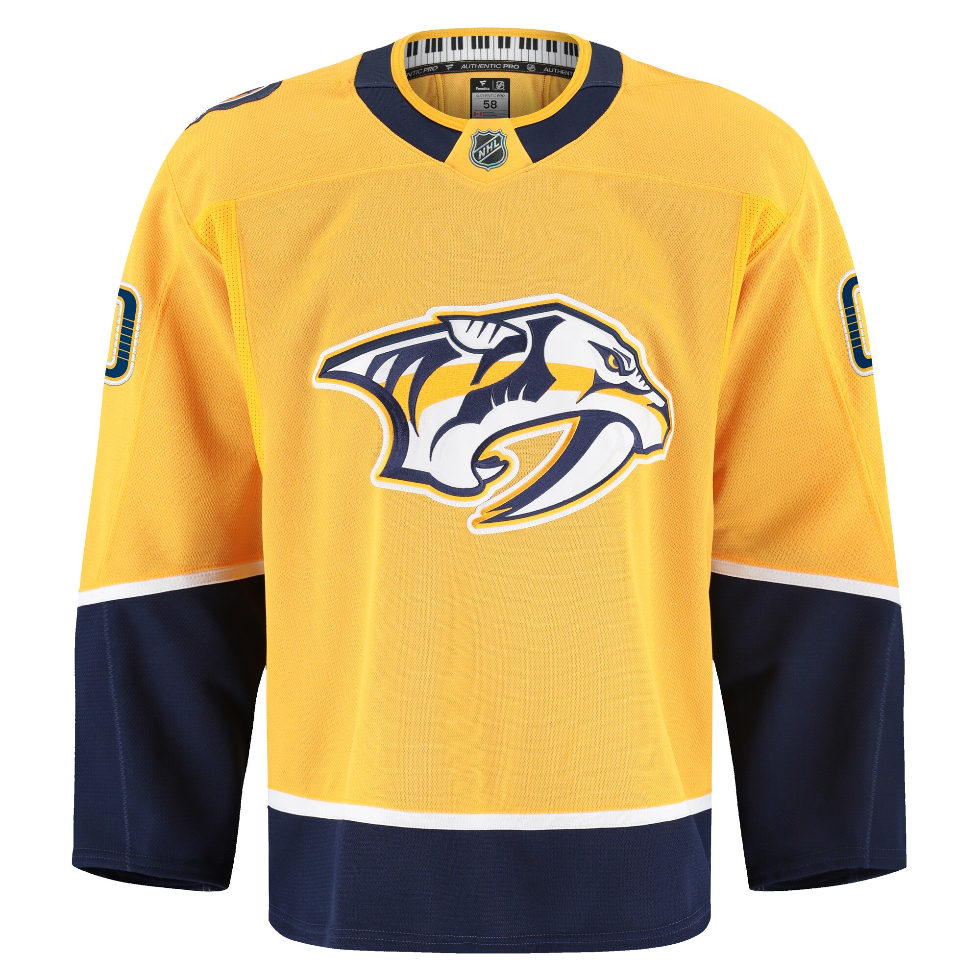 Nashville Predators Fanatics Home Authentic Pro Custom Jersey – Gold Clowdercats