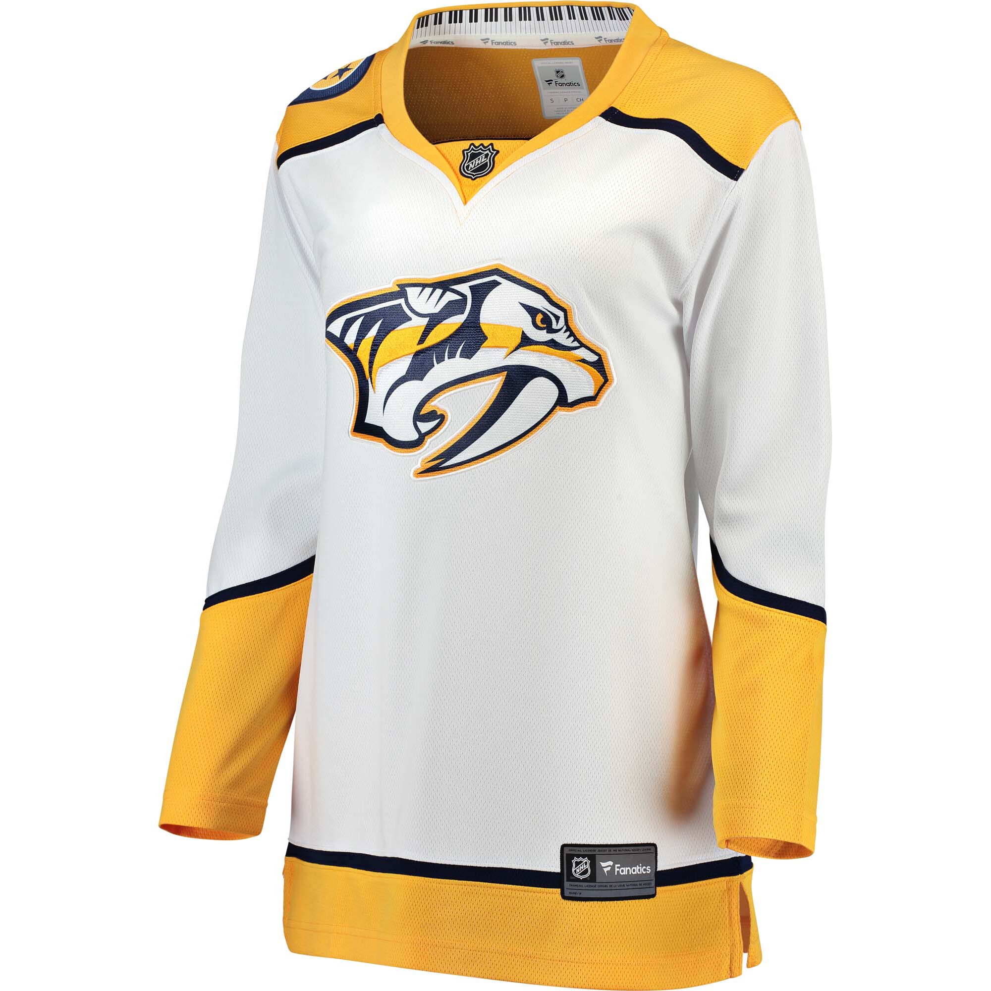 Nashville Predators Fanatics Women’s Away Breakaway Jersey – White Clowdercats