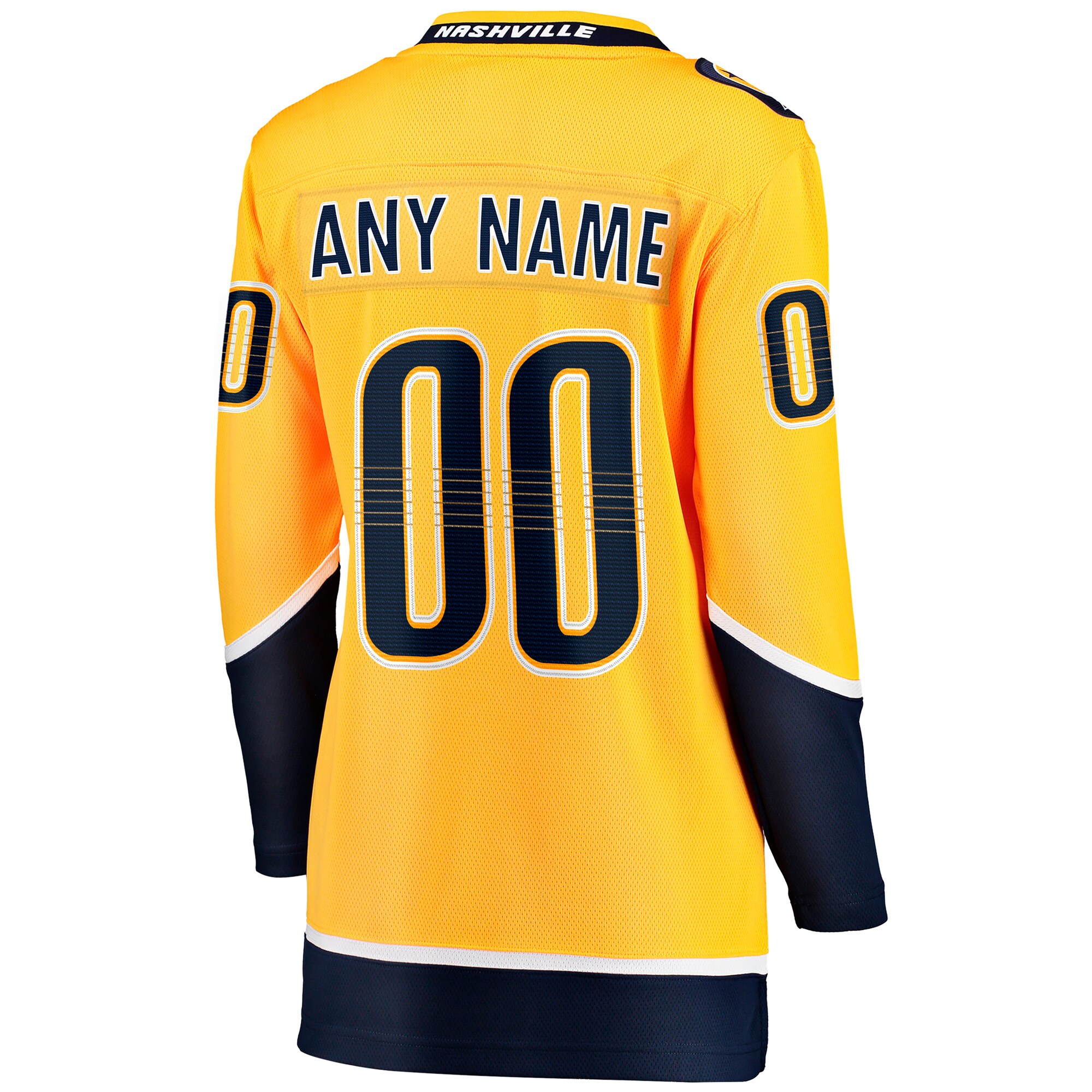Nashville Predators Fanatics Women’s Home Breakaway Custom Jersey – Yellow Clowdercats