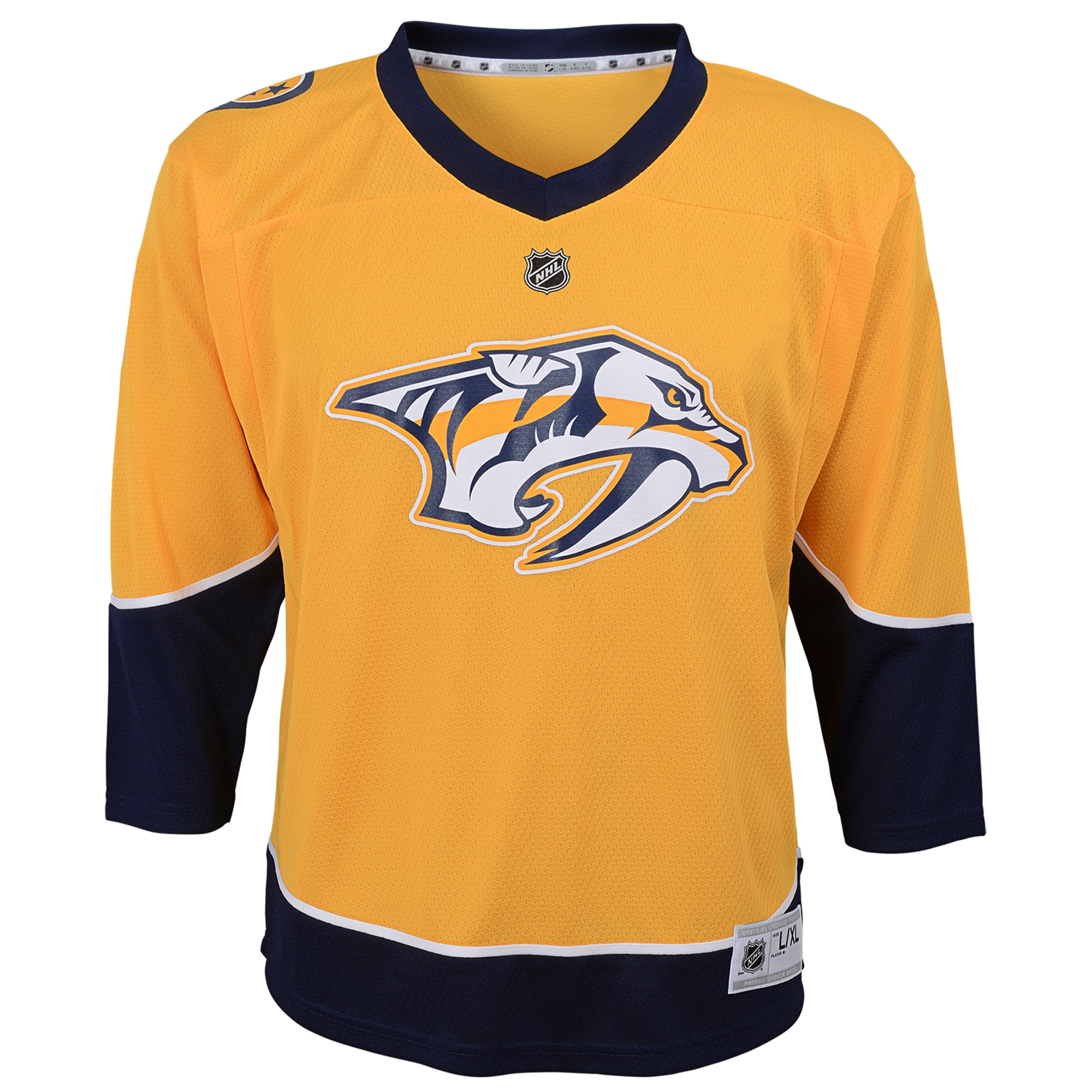 Nashville Predators Youth Home Replica Custom Jersey – Gold Clowdercats