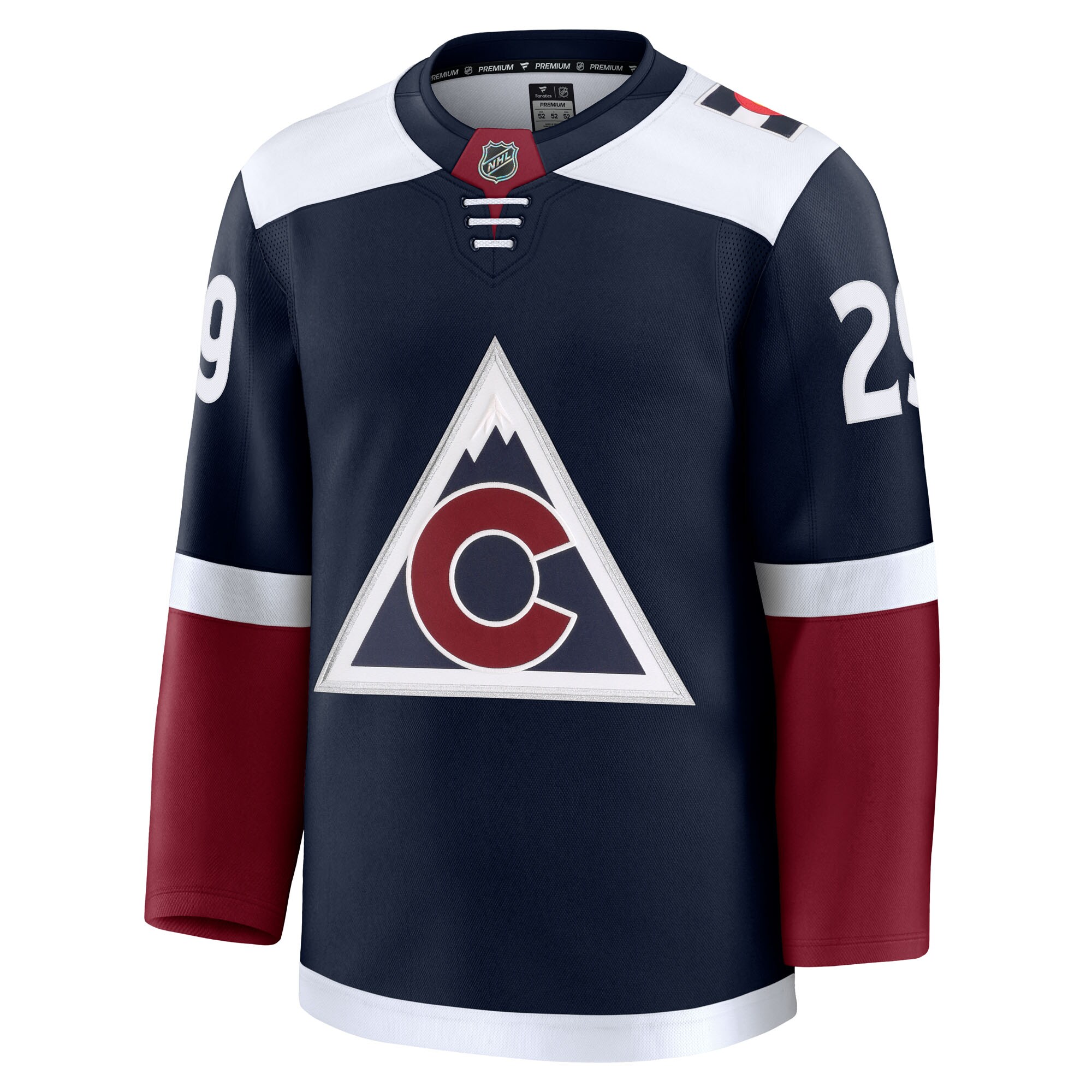 Nathan MacKinnon Colorado Avalanche Fanatics Alternate Premium Jersey – Navy Clowdercats