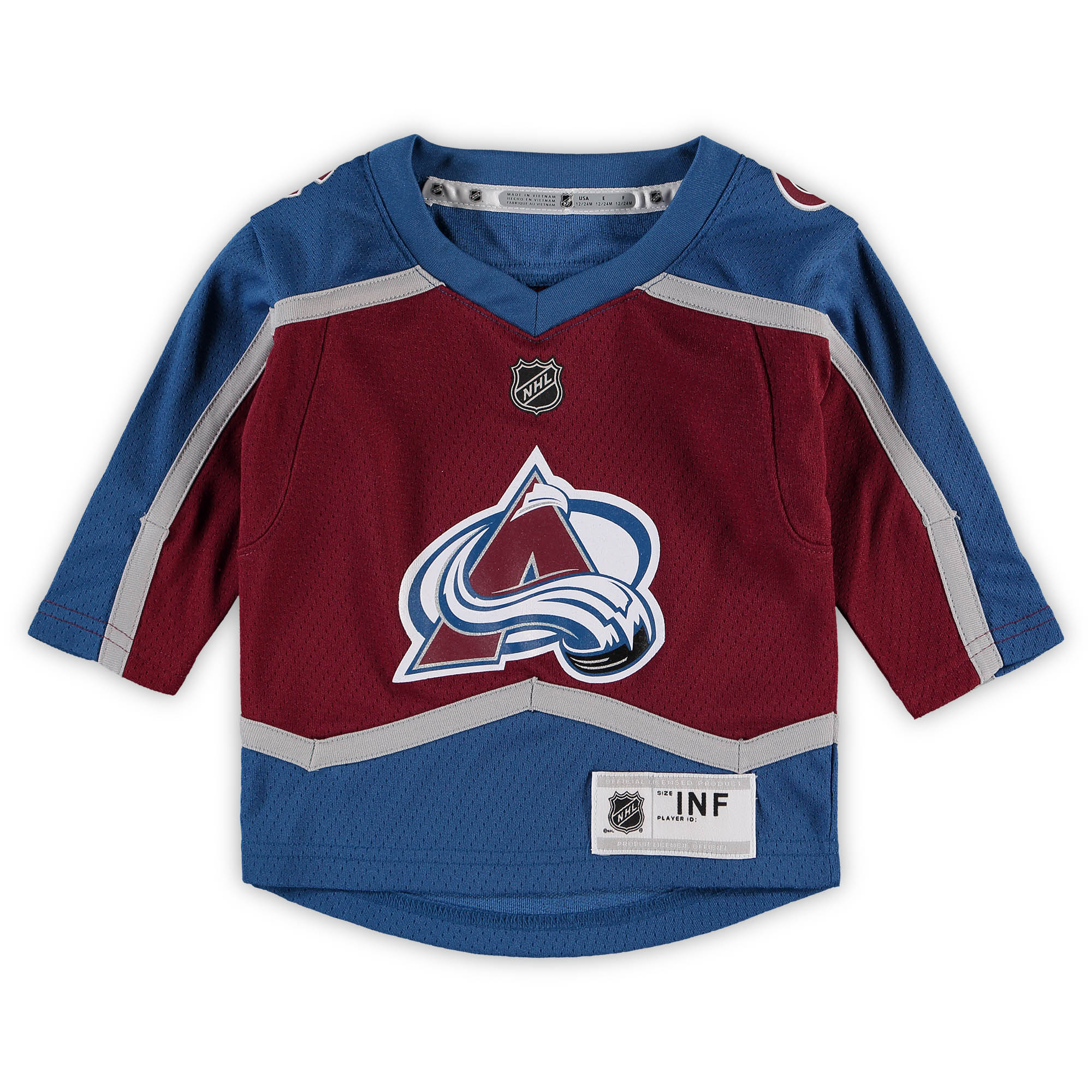 Nathan MacKinnon Colorado Avalanche Infant Home Replica Player Jersey – Burgundy Clowdercats