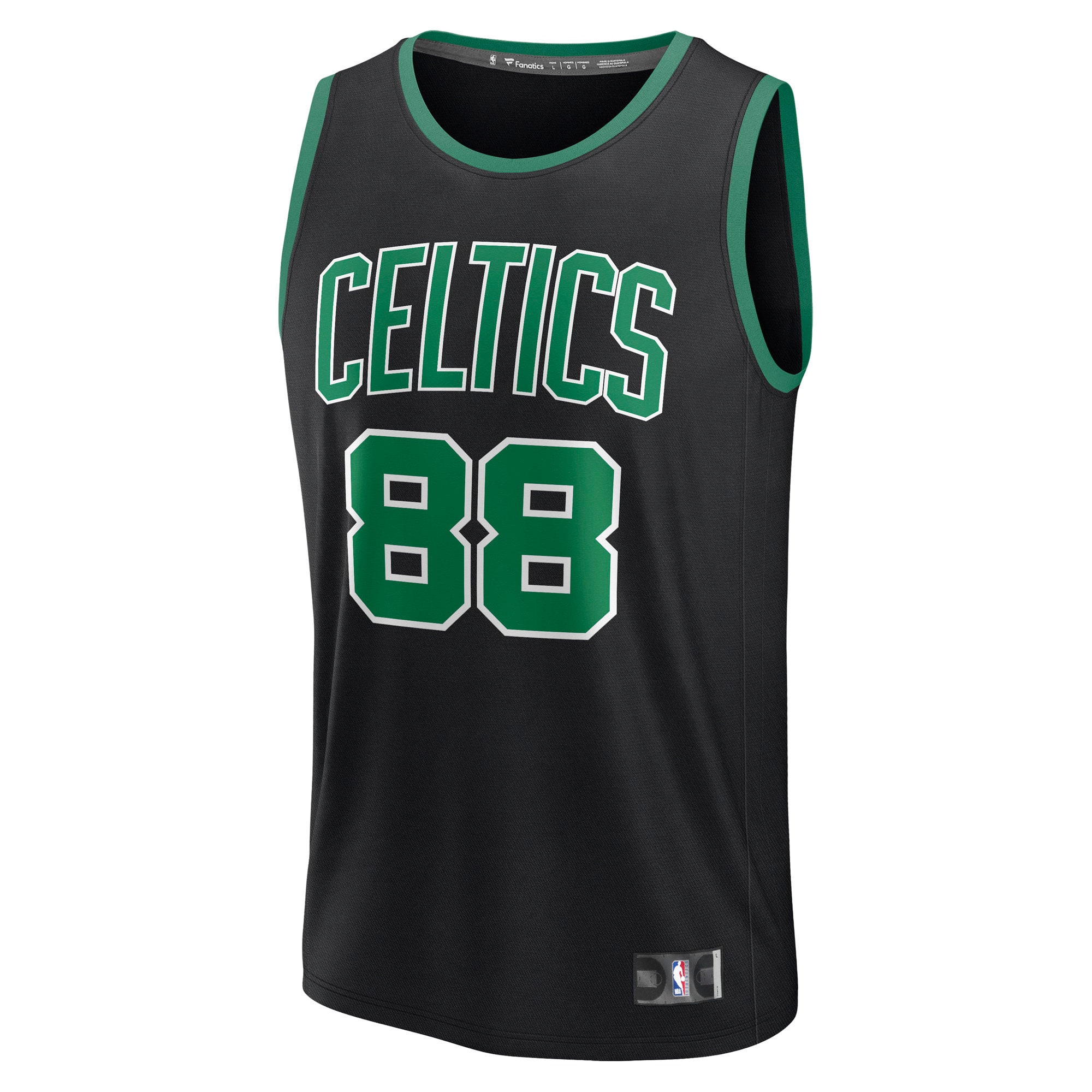 Neemias Queta Boston Celtics Fanatics Fast Break Replica Player Jersey – Statement Edition – Black Clowdercats