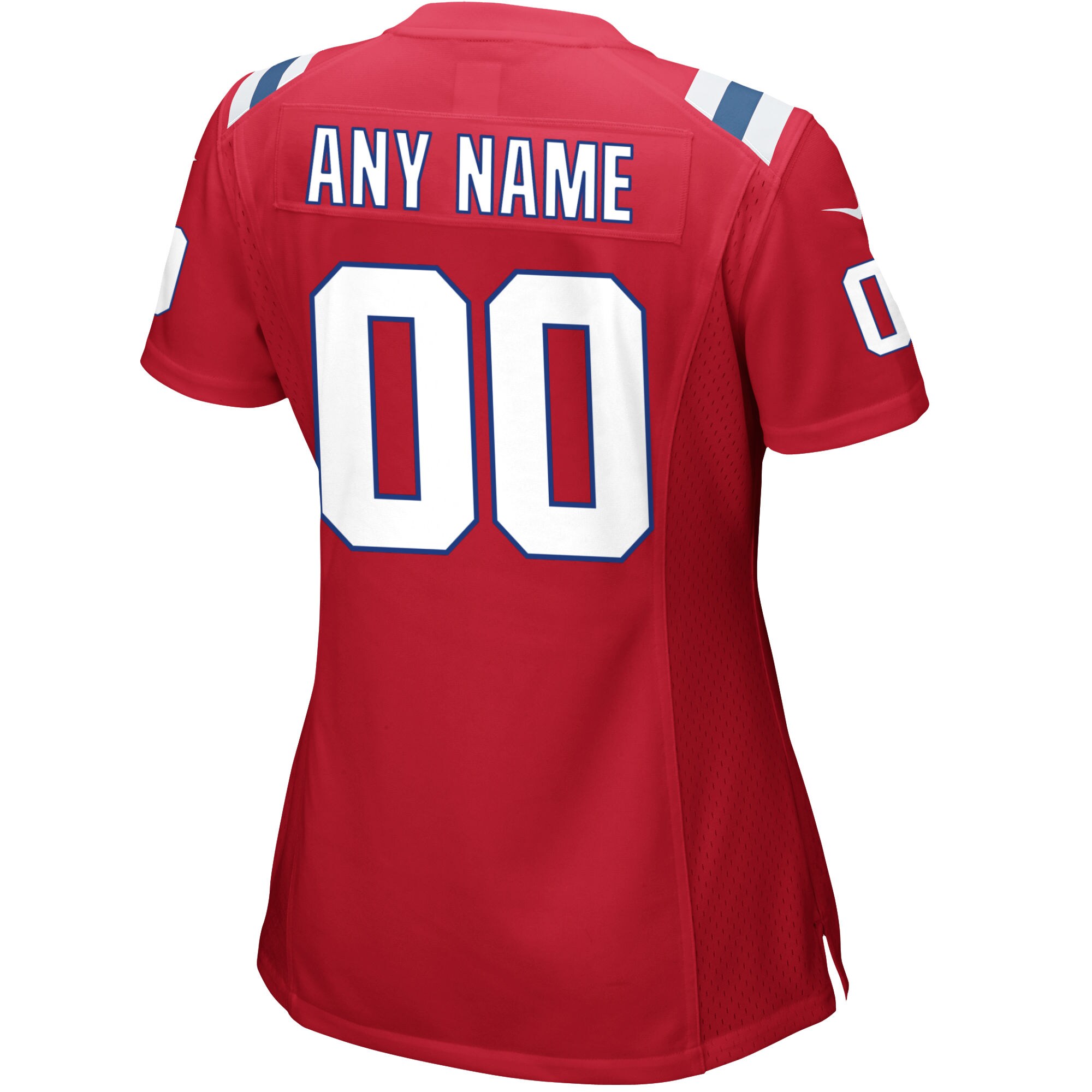 New England Patriots Nike Women’s Alternate Custom Jersey – Red Clowdercats