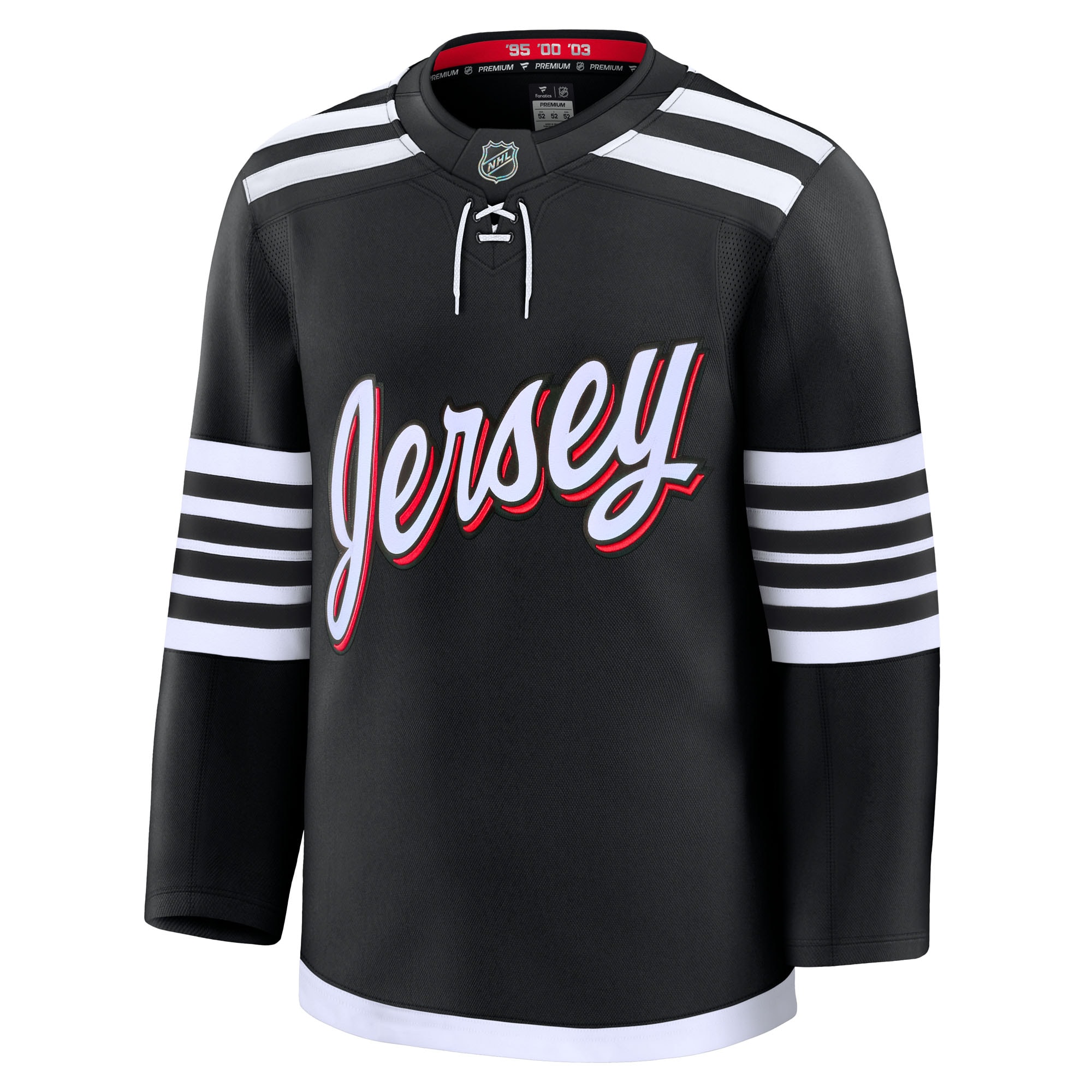 New Jersey Devils Fanatics Alternate Premium Jersey – Black Clowdercats