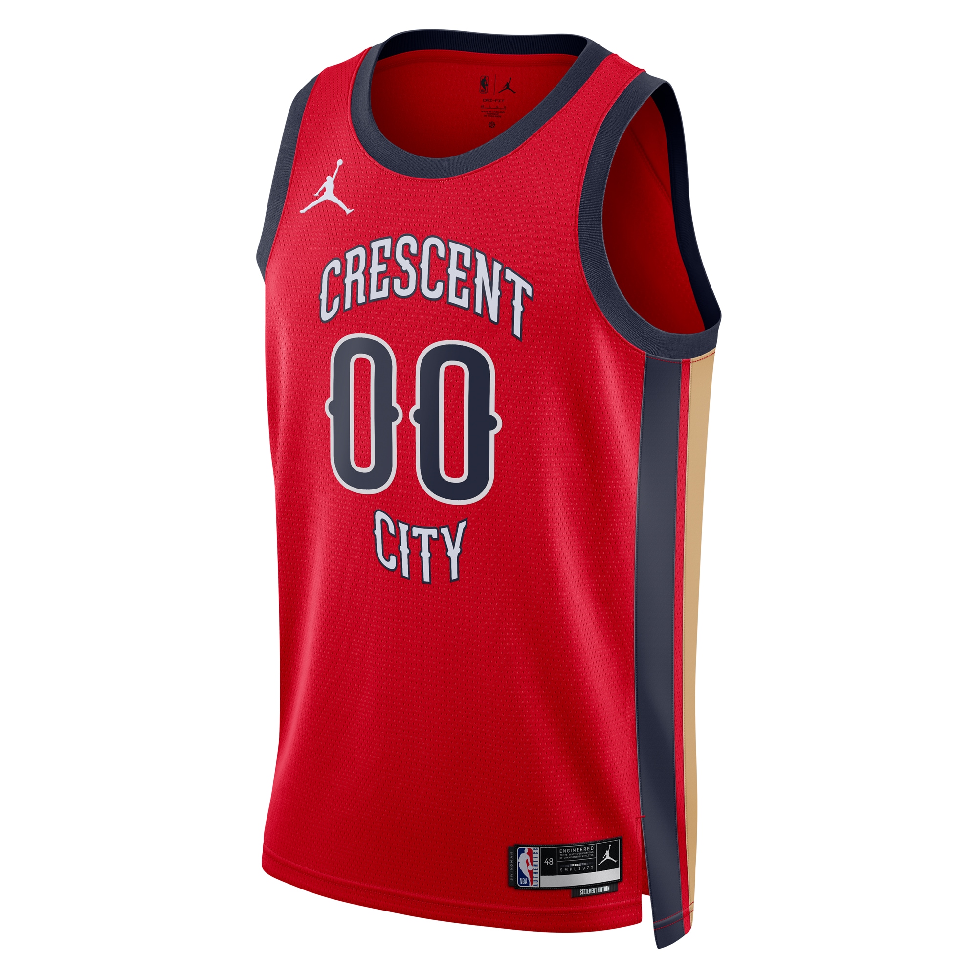 New Orleans Pelicans Jordan Brand Unisex Swingman Custom Jersey – Red – Statement Edition Clowdercats