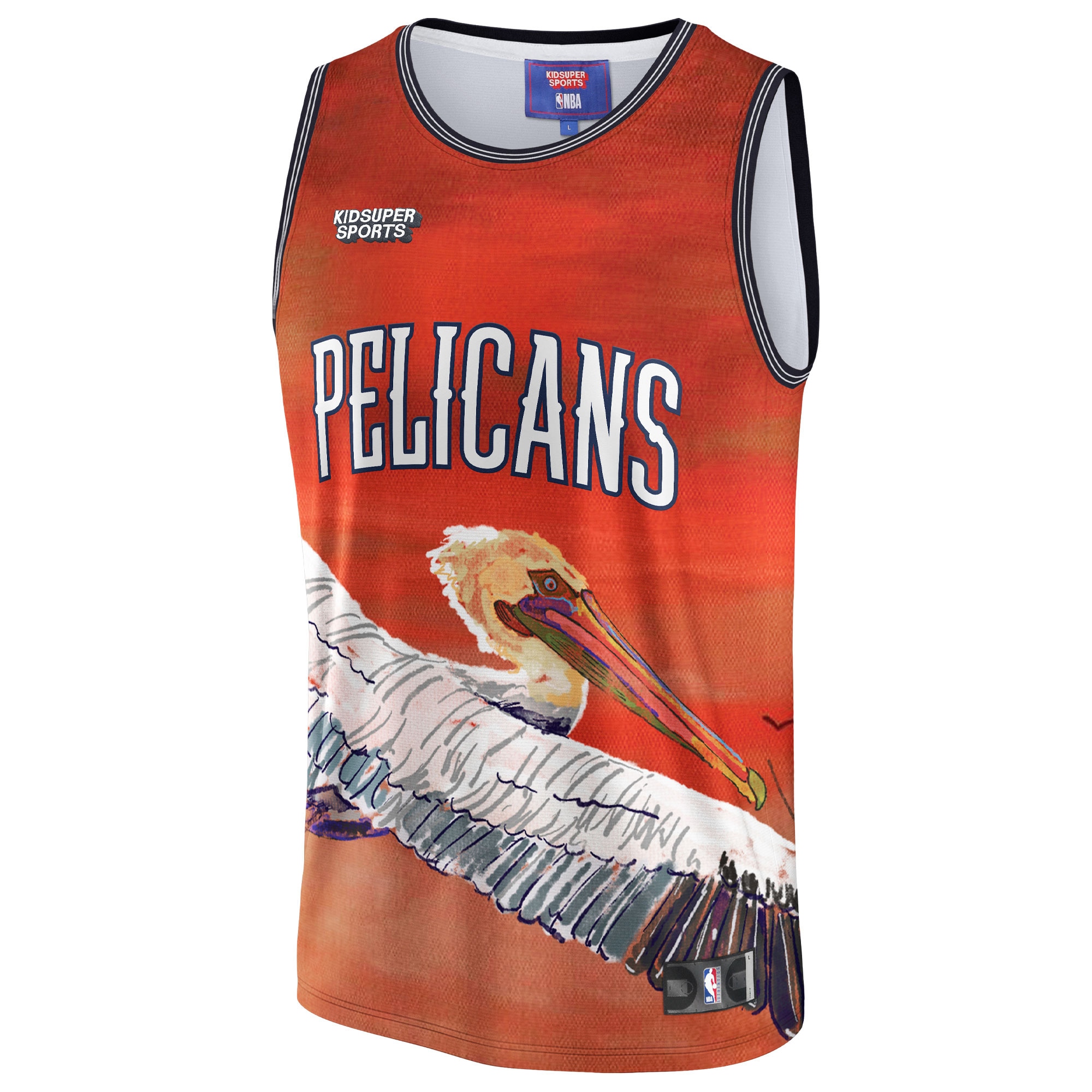 New Orleans Pelicans NBA & KidSuper Studios by Fanatics Unisex Hometown Jersey – Red Clowdercats