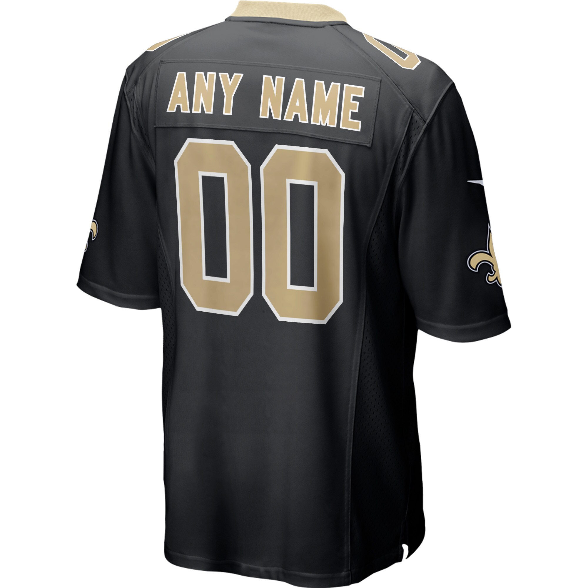 New Orleans Saints Nike Custom Game Jersey – Black Clowdercats