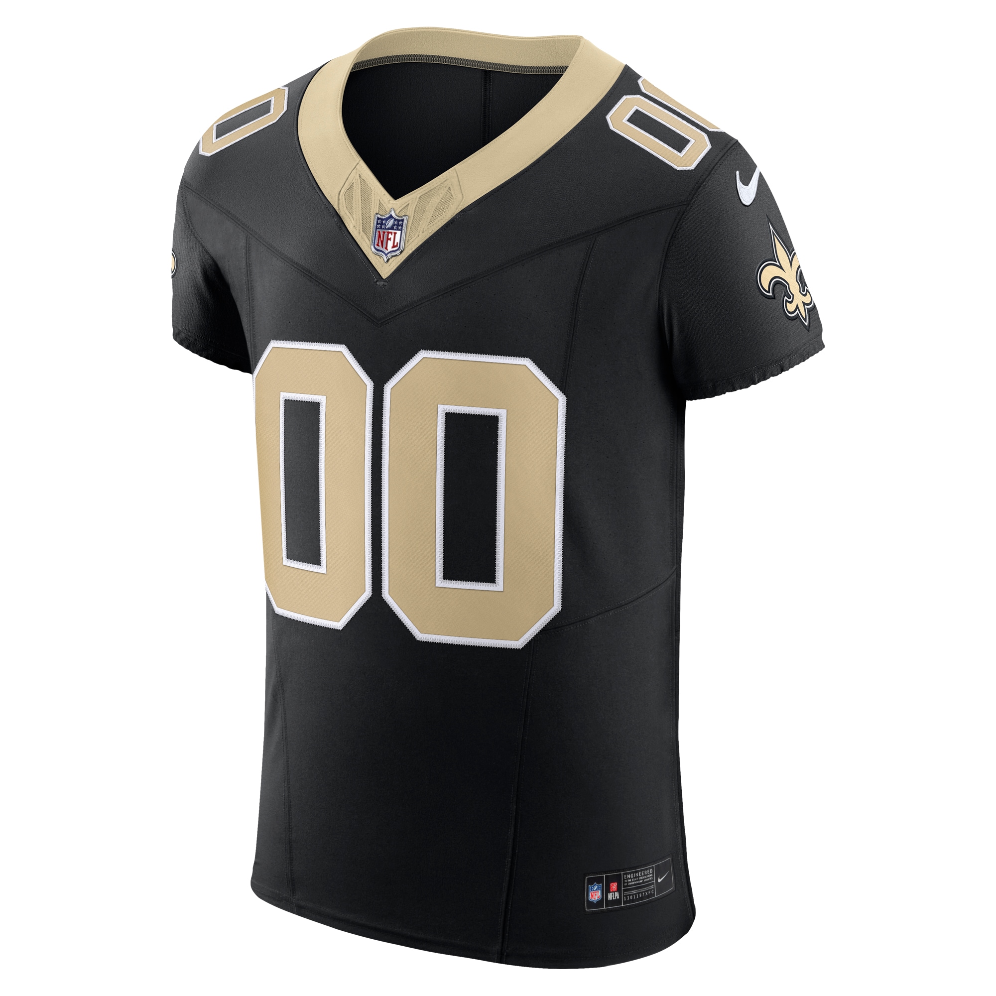 New Orleans Saints Nike Vapor F.U.S.E. Elite Custom Jersey – Black Clowdercats