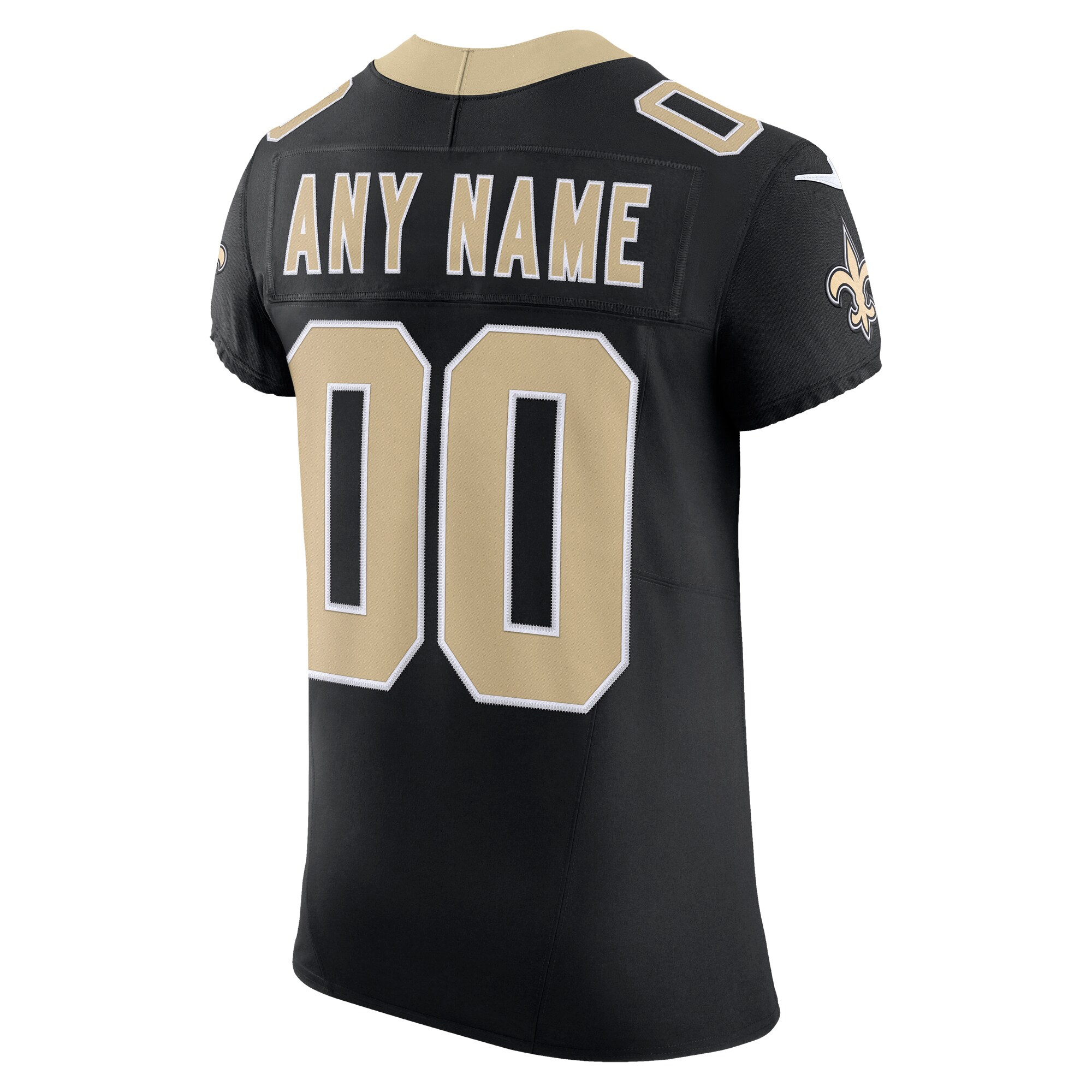 New Orleans Saints Nike Vapor F.U.S.E. Elite Custom Jersey – Black Clowdercats
