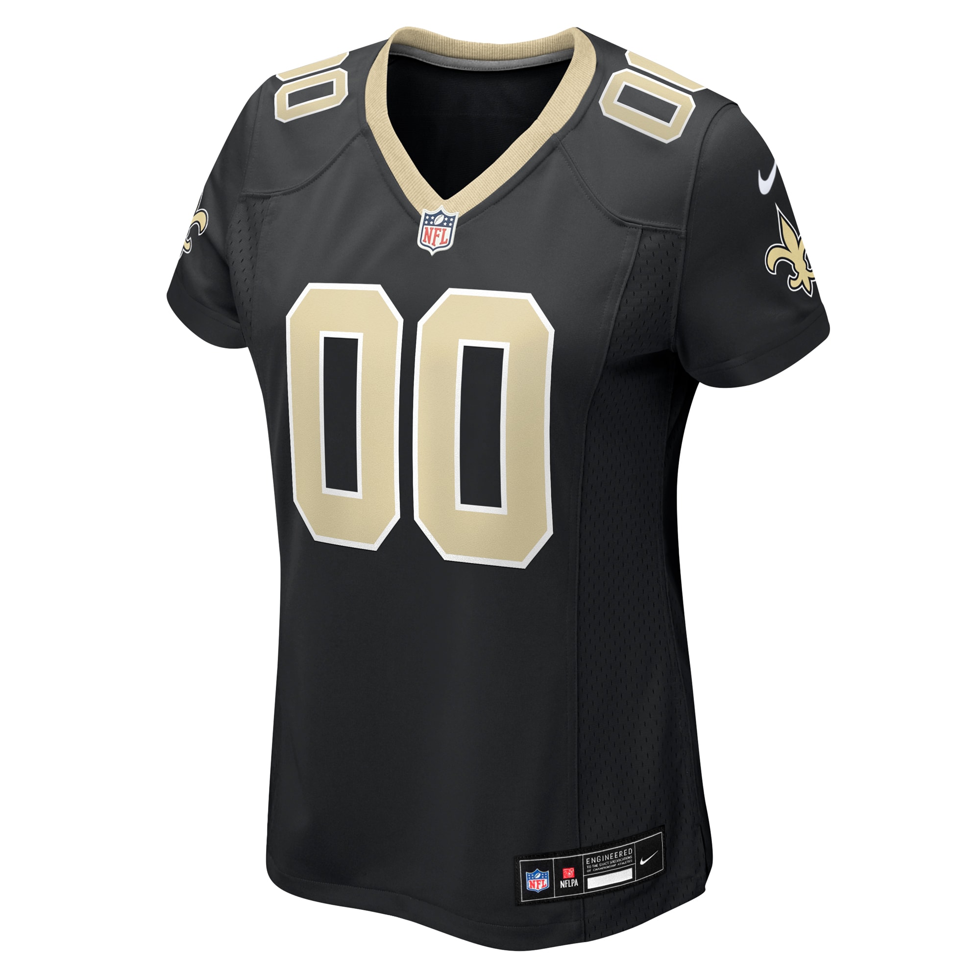 New Orleans Saints Nike Women’s Custom Game Jersey – Black Clowdercats