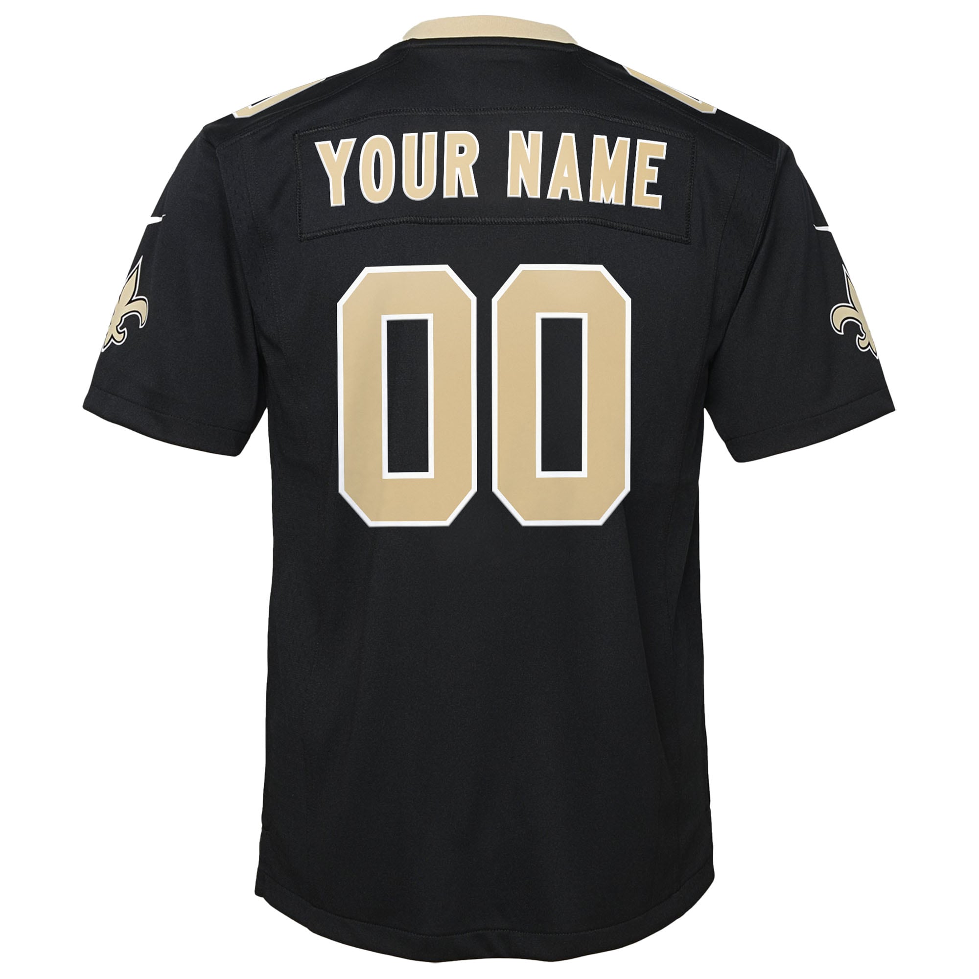 New Orleans Saints Nike Youth Custom Game Jersey – Black Clowdercats