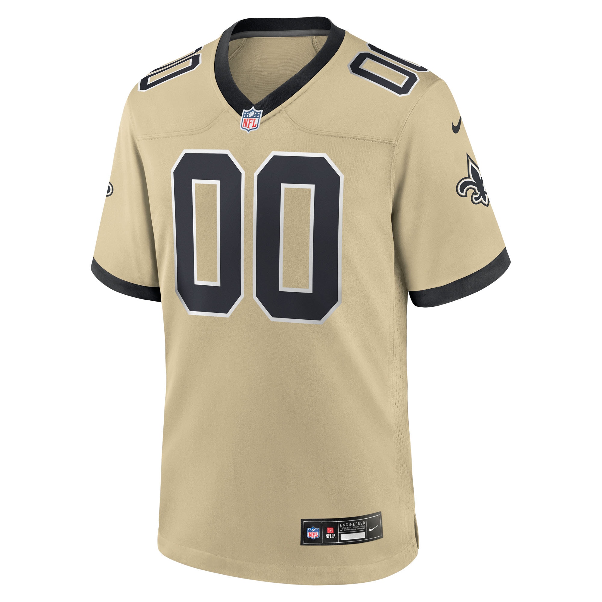 New Orleans Saints Nike Youth Gameday Golds Alternate Custom Game Jersey – Gold Clowdercats