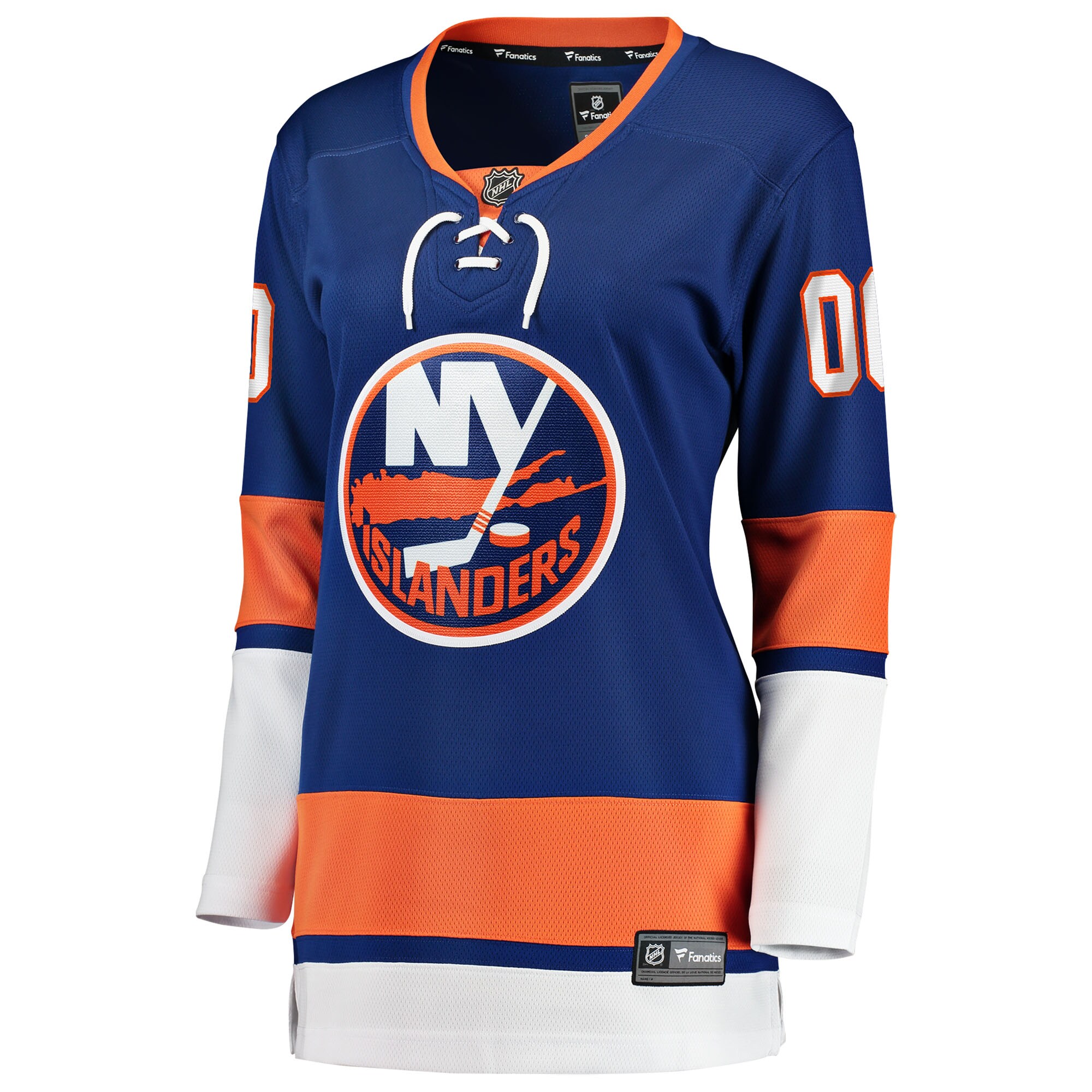 New York Islanders Fanatics Women’s Home Breakaway Custom Jersey – Blue Clowdercats