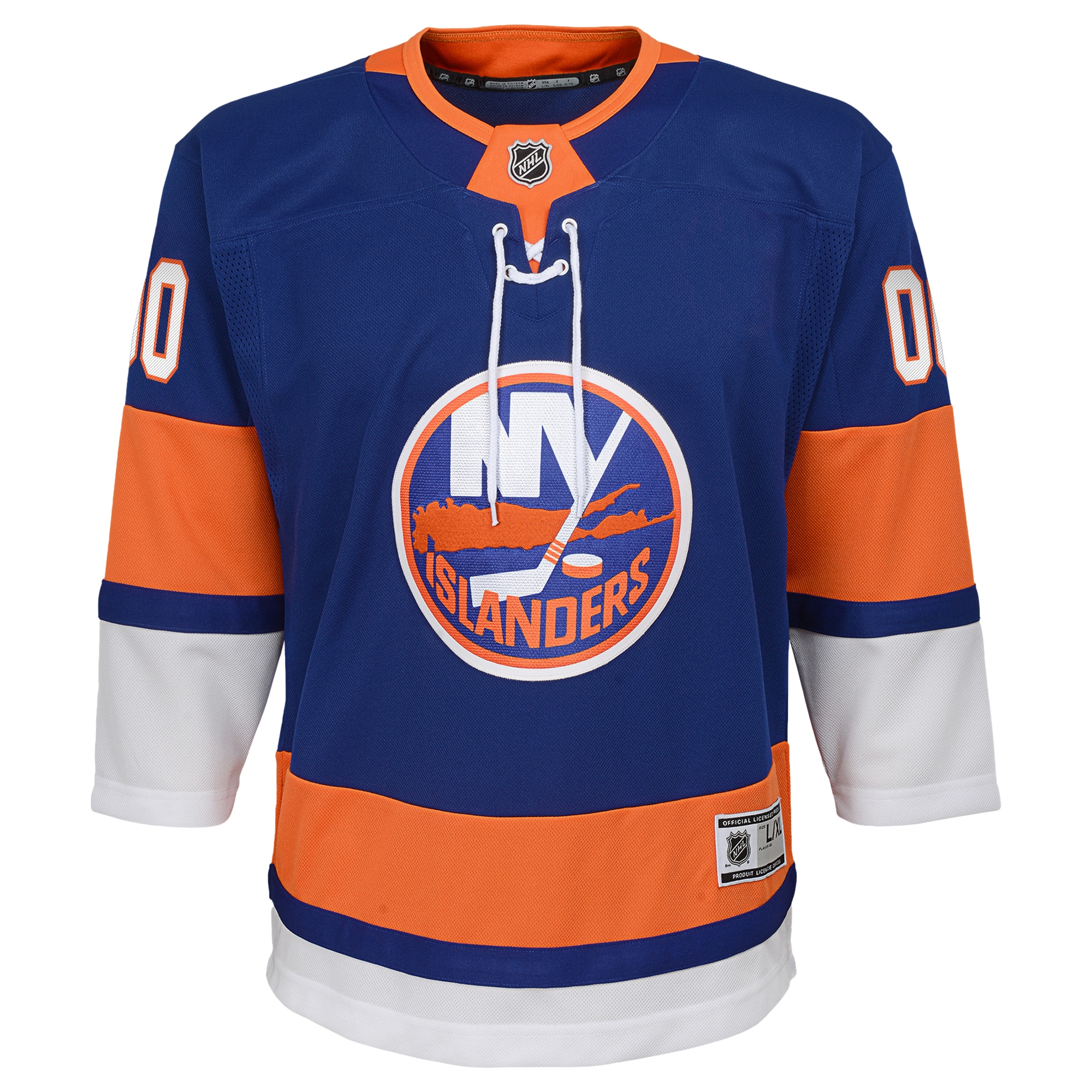 New York Islanders Youth Home Premier Custom Jersey – Blue Clowdercats