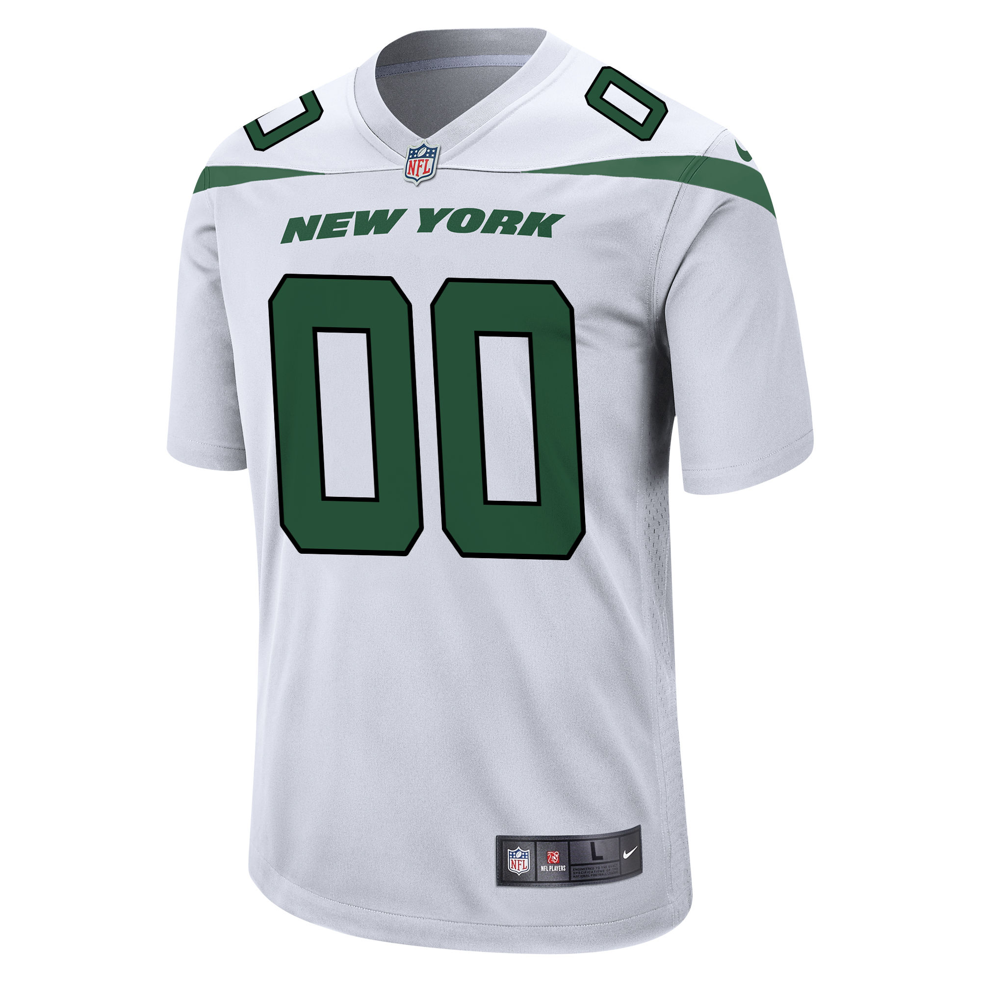 New York Jets Nike Custom Game Jersey – White Clowdercats
