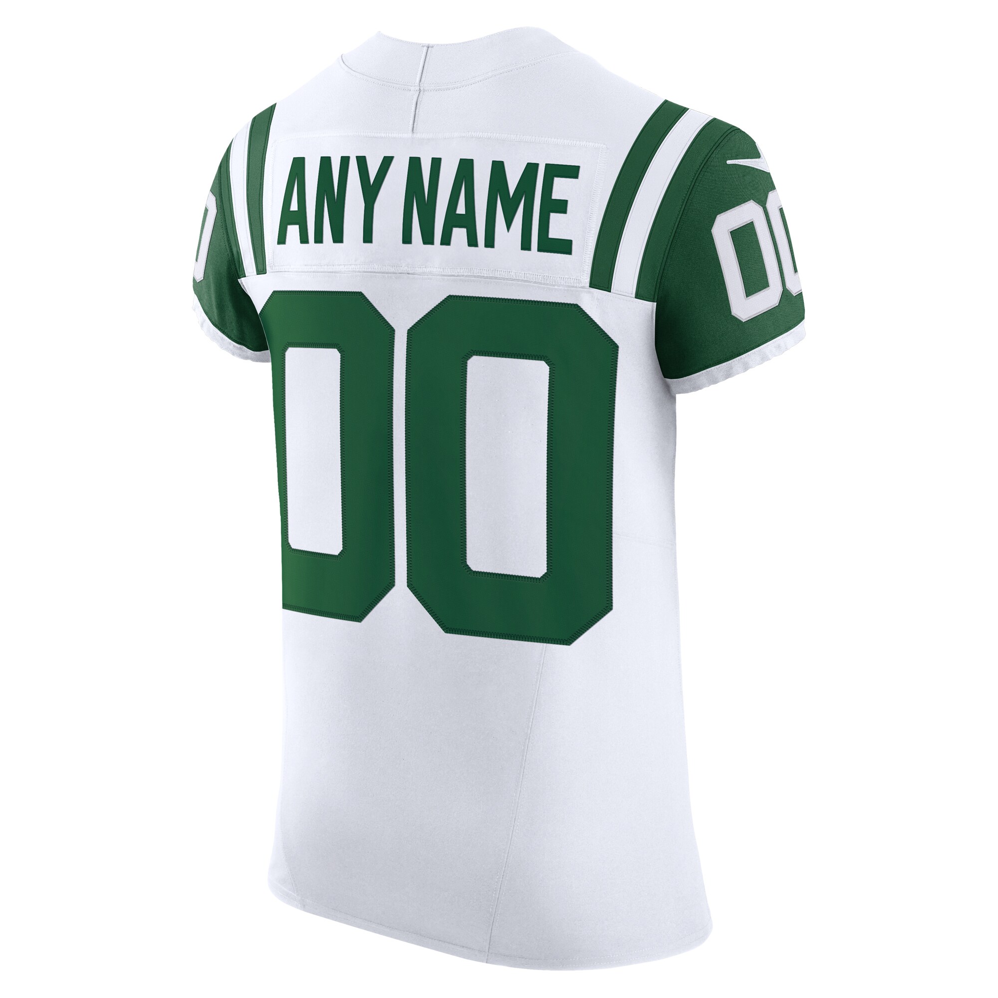 New York Jets Nike Vapor F.U.S.E. Elite Custom Jersey – White Clowdercats