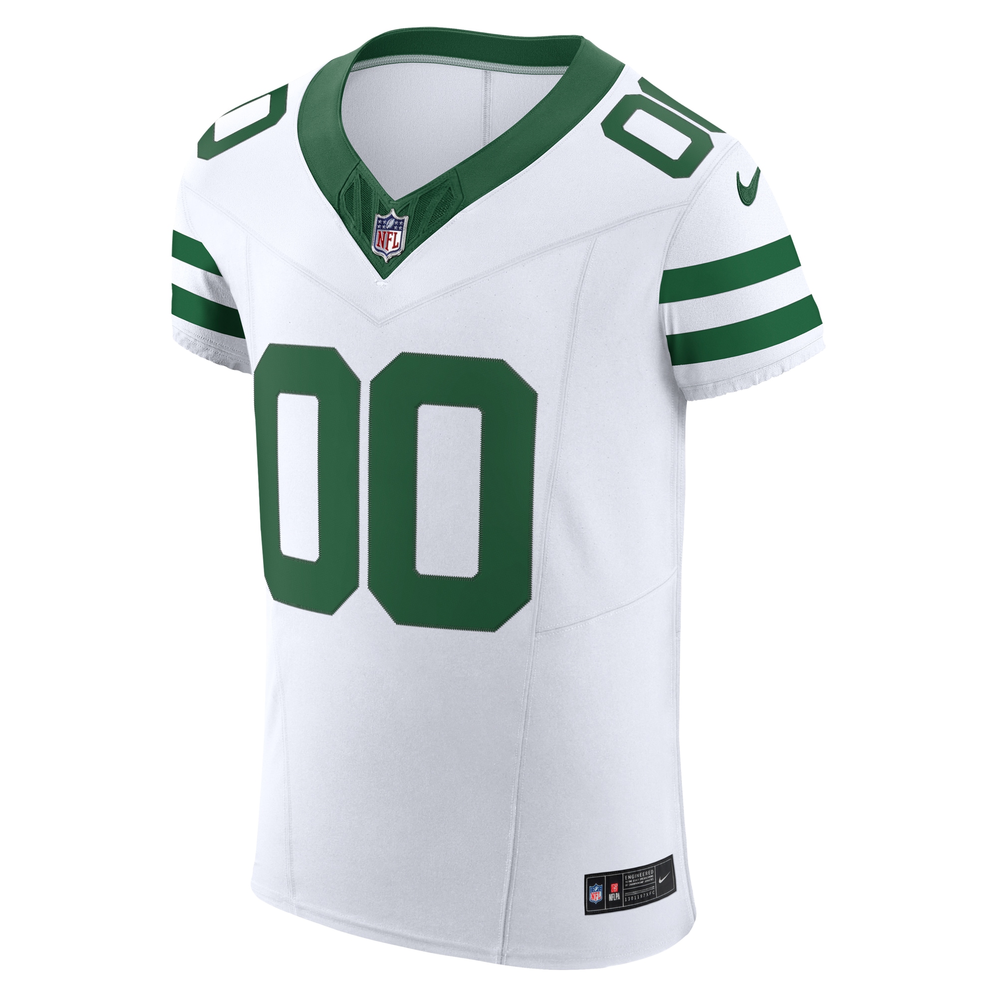 New York Jets Nike Vapor F.U.S.E. Elite Custom Jersey – White Clowdercats