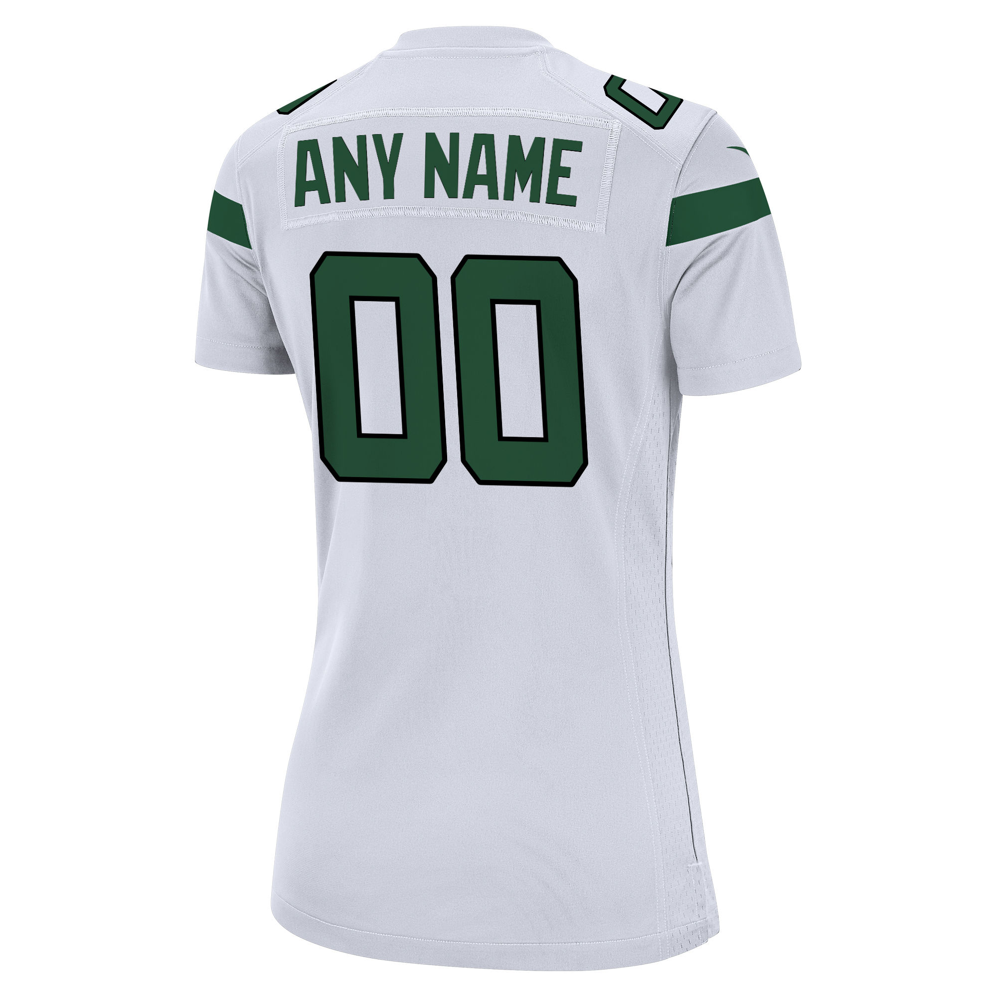 New York Jets Nike Women’s Custom Game Jersey – White Clowdercats