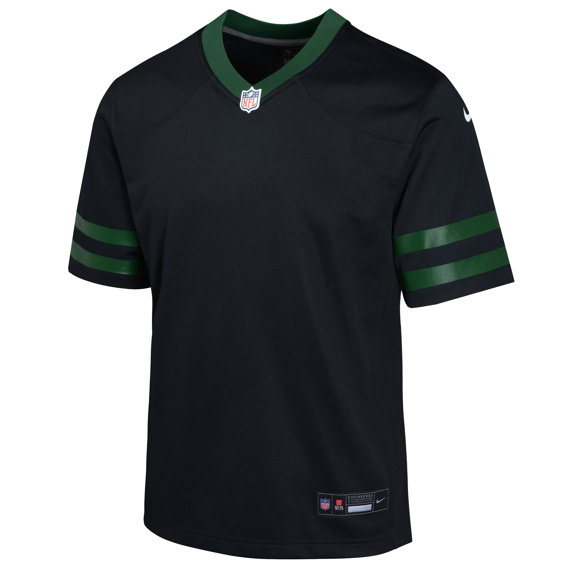 New York Jets Nike Youth Alternate Custom Game Jersey – Black Clowdercats