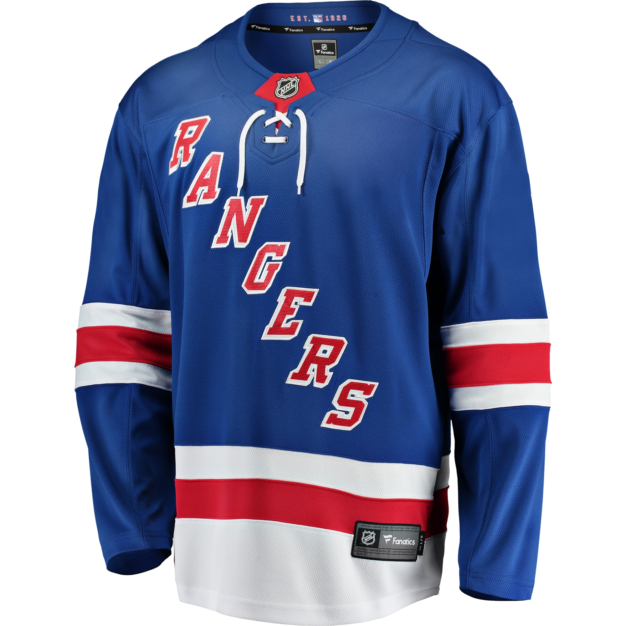 New York Rangers Fanatics Breakaway Home Jersey – Blue Clowdercats