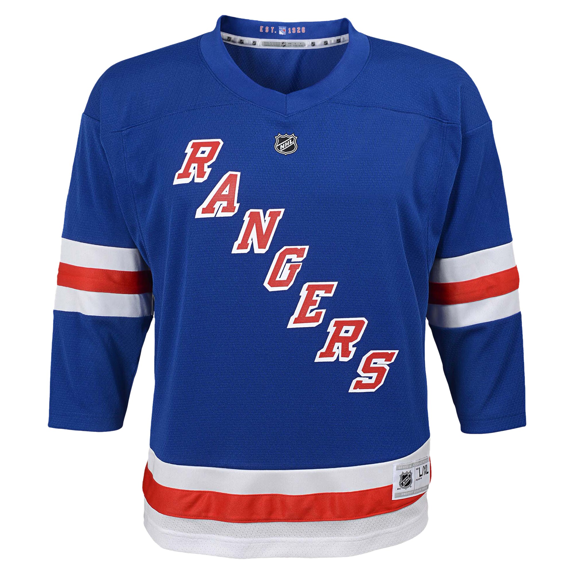 New York Rangers Youth Replica Custom Jersey – Blue Clowdercats
