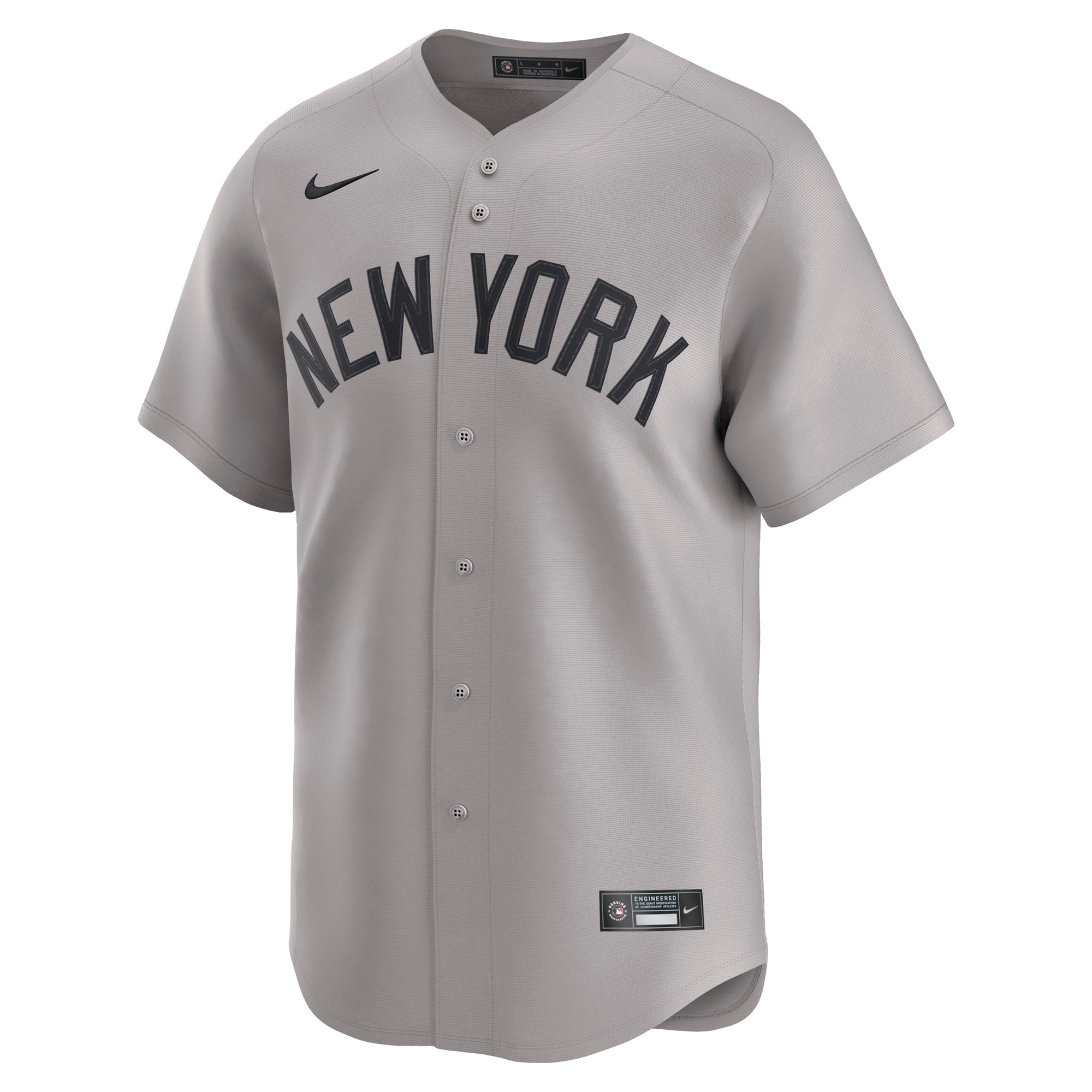 New York Yankees Nike Away Limited Custom Jersey – Gray