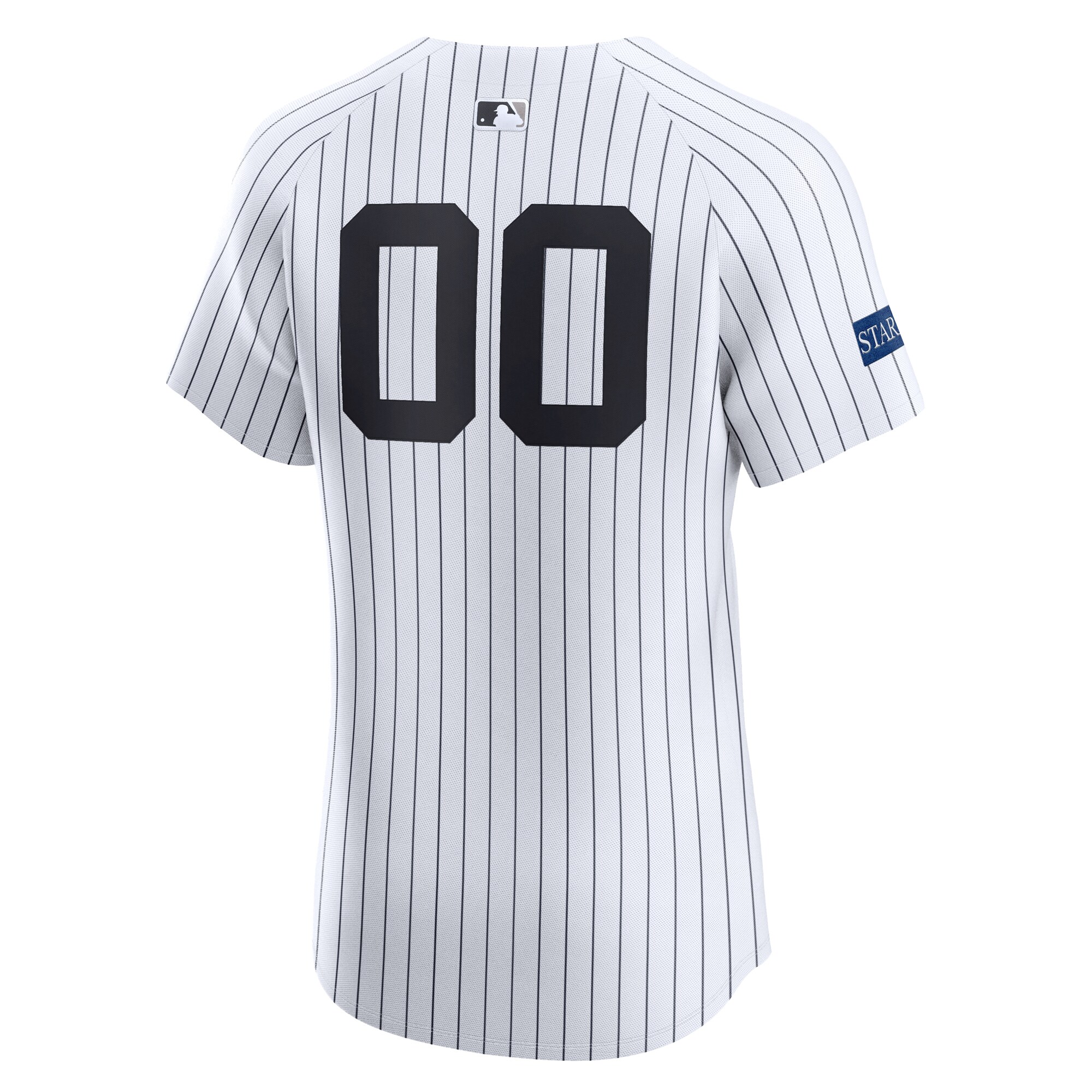 New York Yankees Nike Home Elite Sponsor Patch Custom Jersey – White