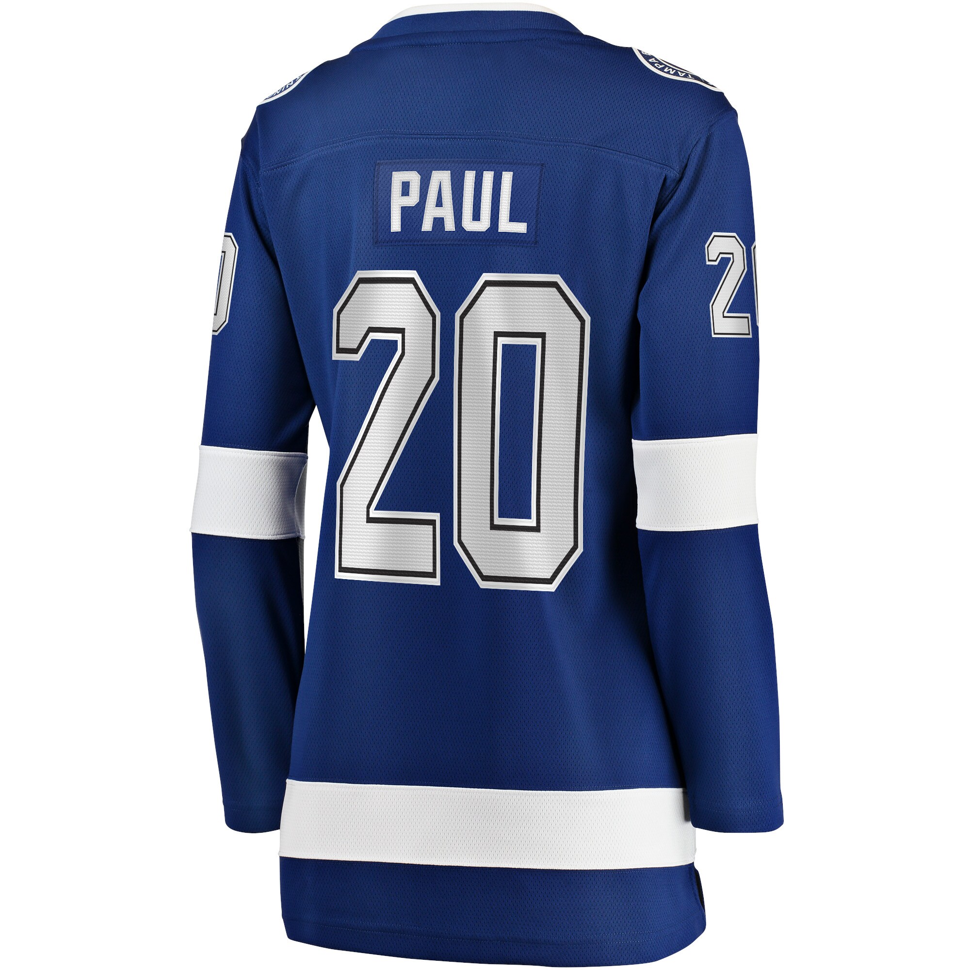 Nicholas Paul Tampa Bay Lightning Fanatics Women’s Home Breakaway Player Jersey – Blue Clowdercats