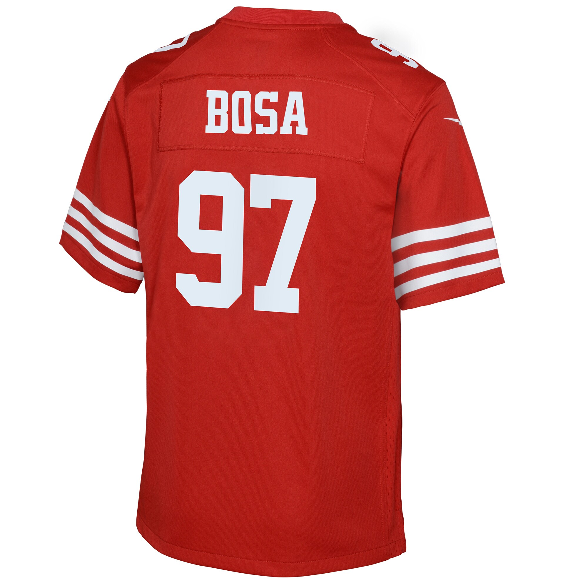 Nick Bosa San Francisco 49ers Nike Youth Game Jersey – Scarlet Clowdercats