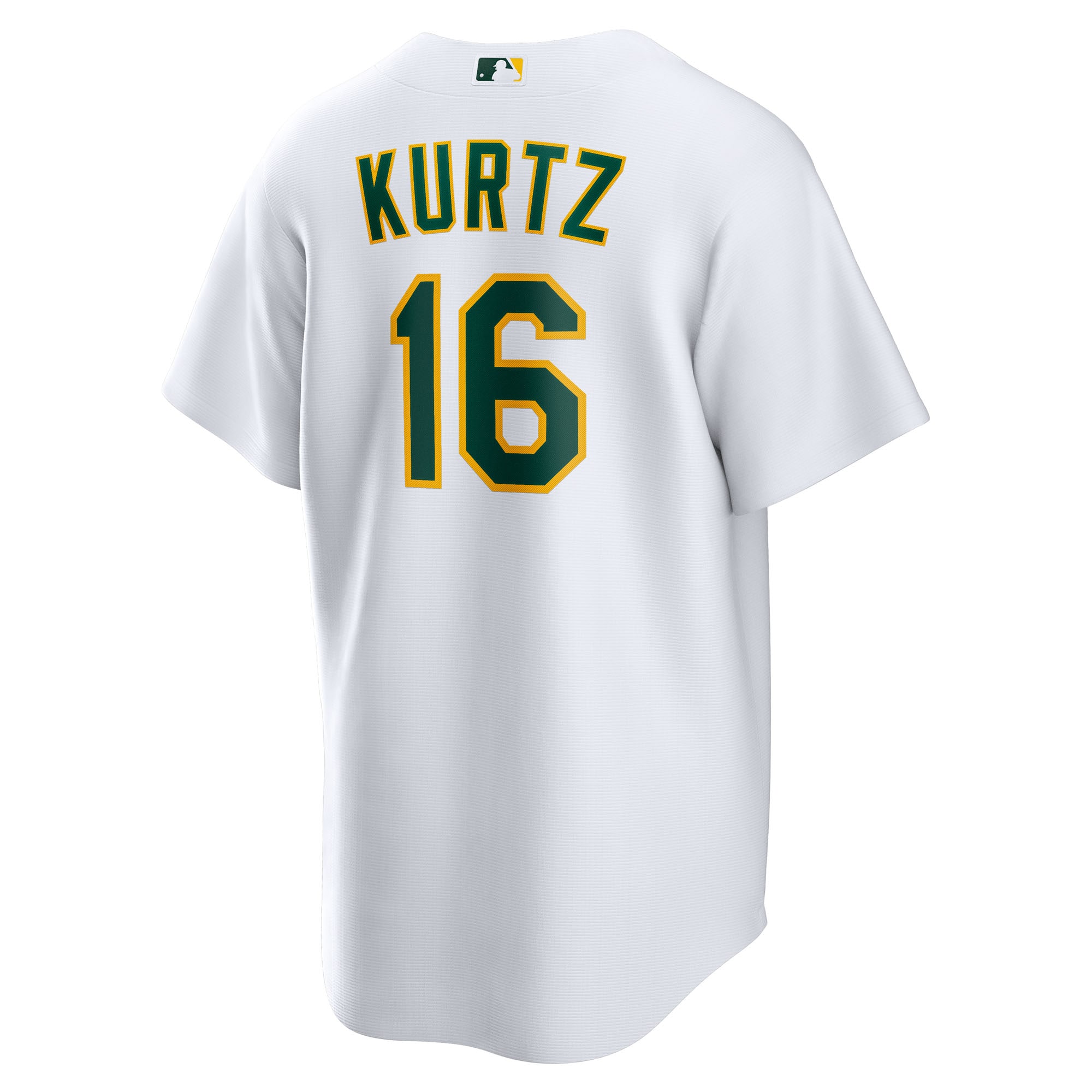 Nick Kurtz Athletics Nike Youth Home Replica Jersey – White