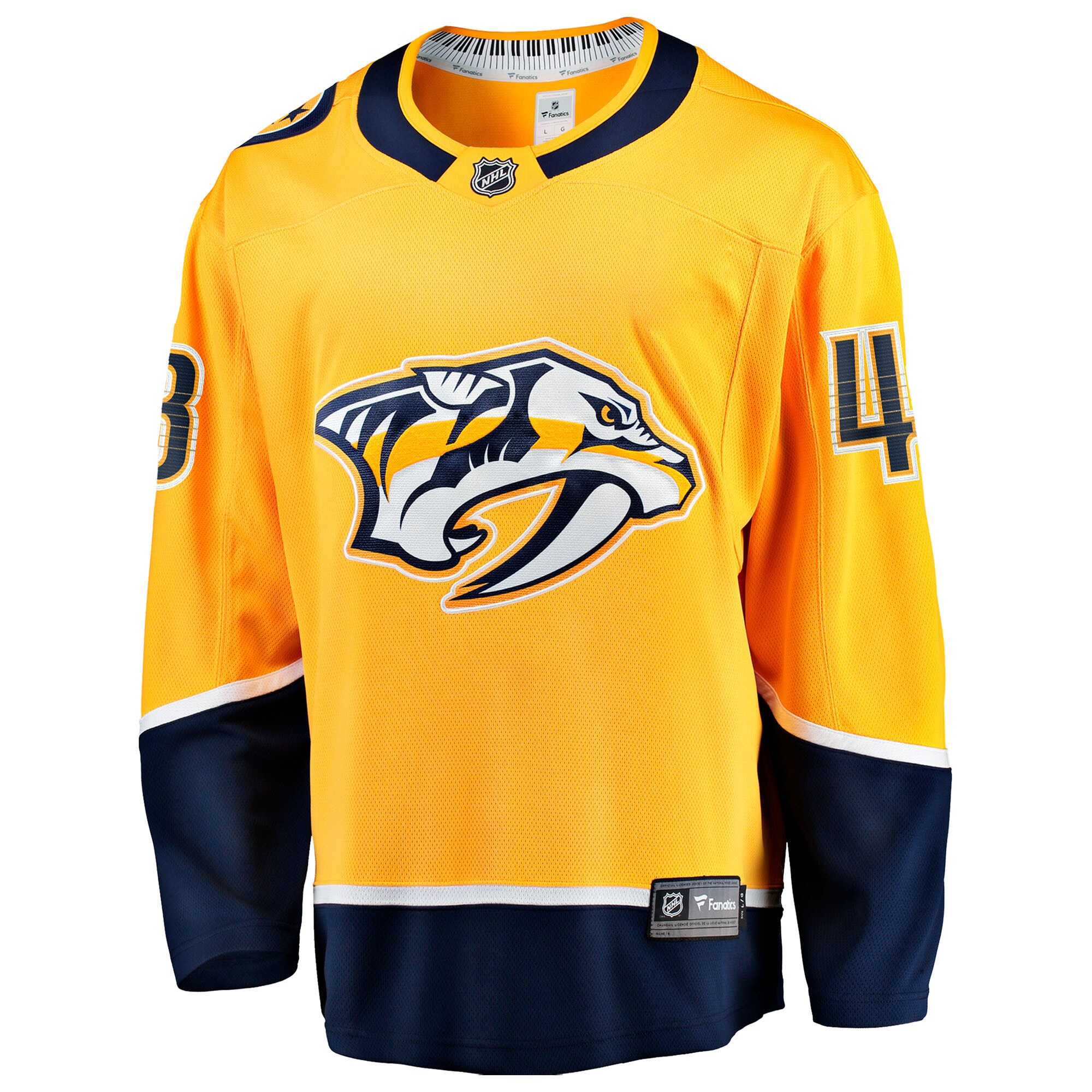 Nick Perbix Nashville Predators Fanatics Home Breakaway Jersey – Gold Clowdercats