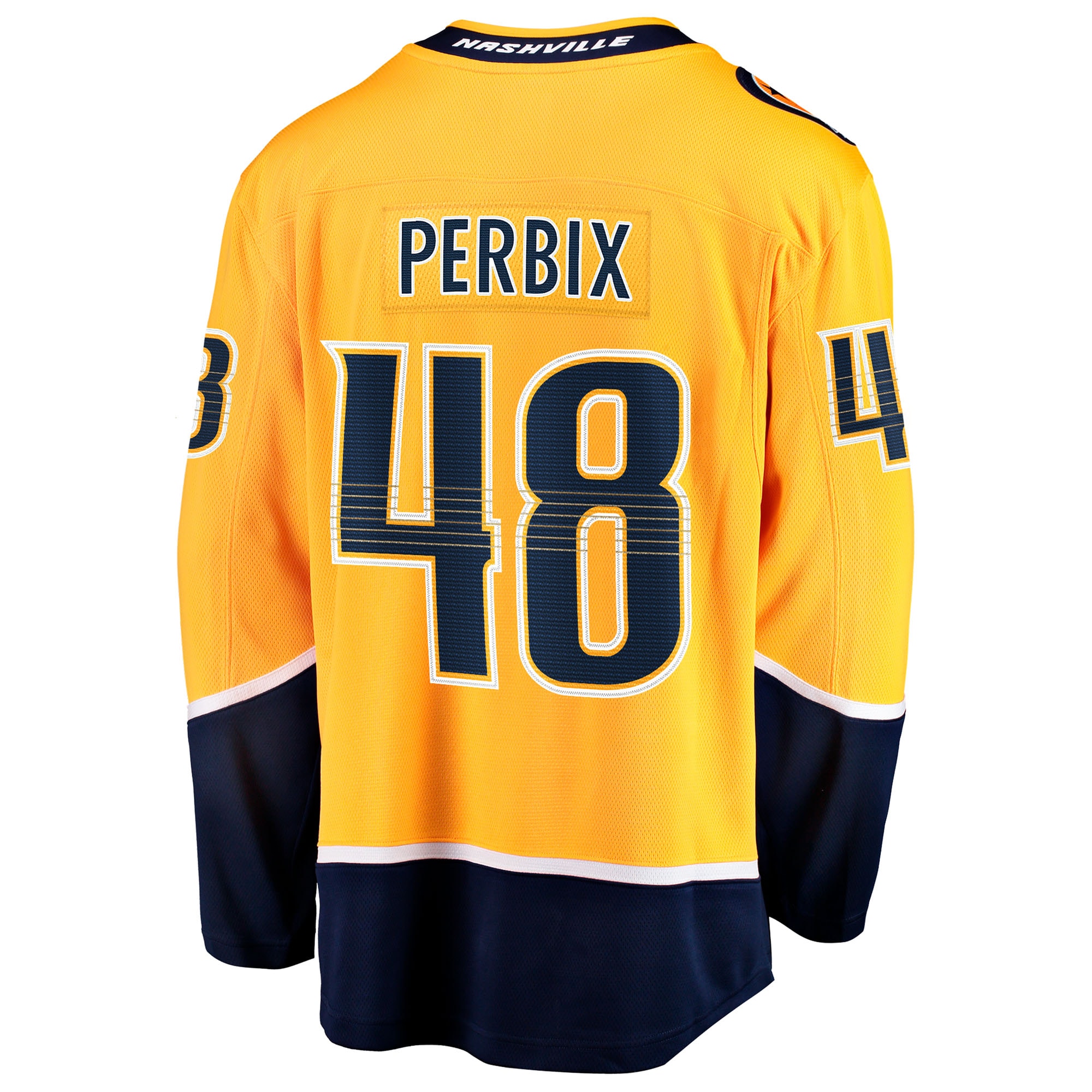 Nick Perbix Nashville Predators Fanatics Home Breakaway Jersey – Gold Clowdercats