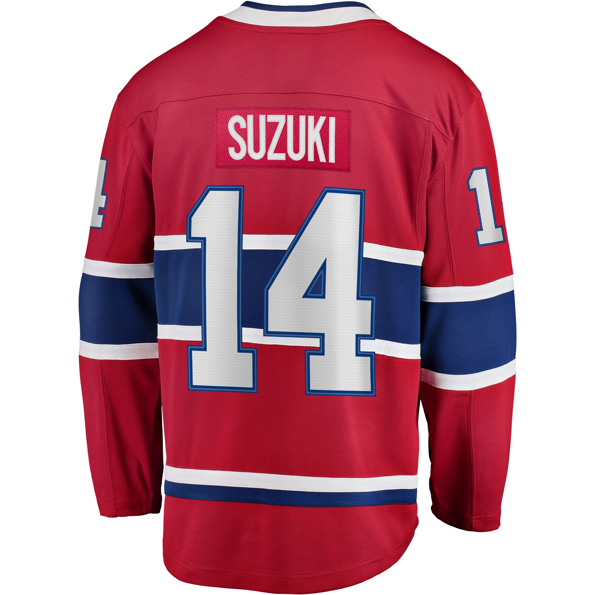 Nick Suzuki Montreal Canadiens Fanatics Home Captain Patch Breakaway Player Jersey – Red Clowdercats