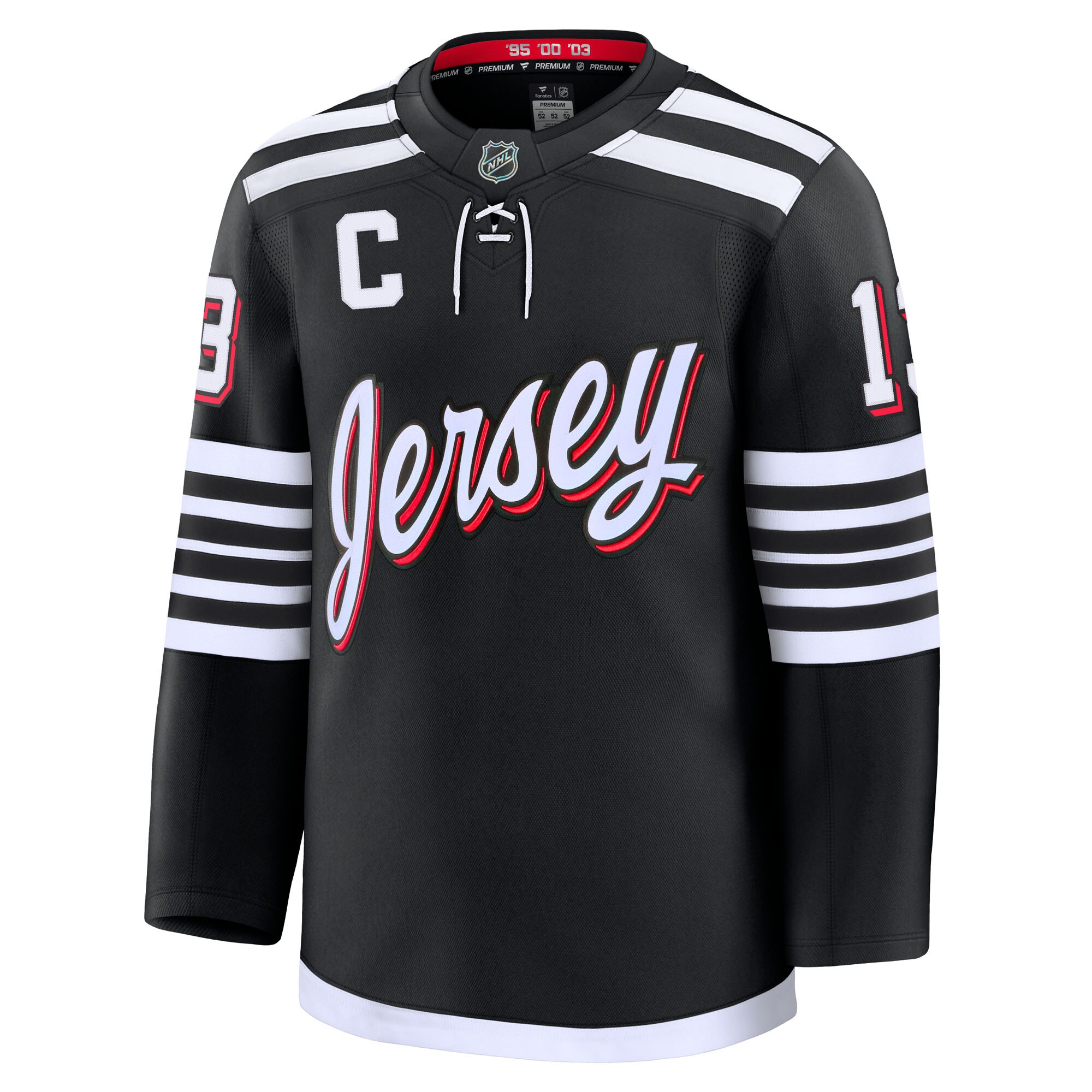 Nico Hischier New Jersey Devils Fanatics Alternate Premium Jersey – Black Clowdercats