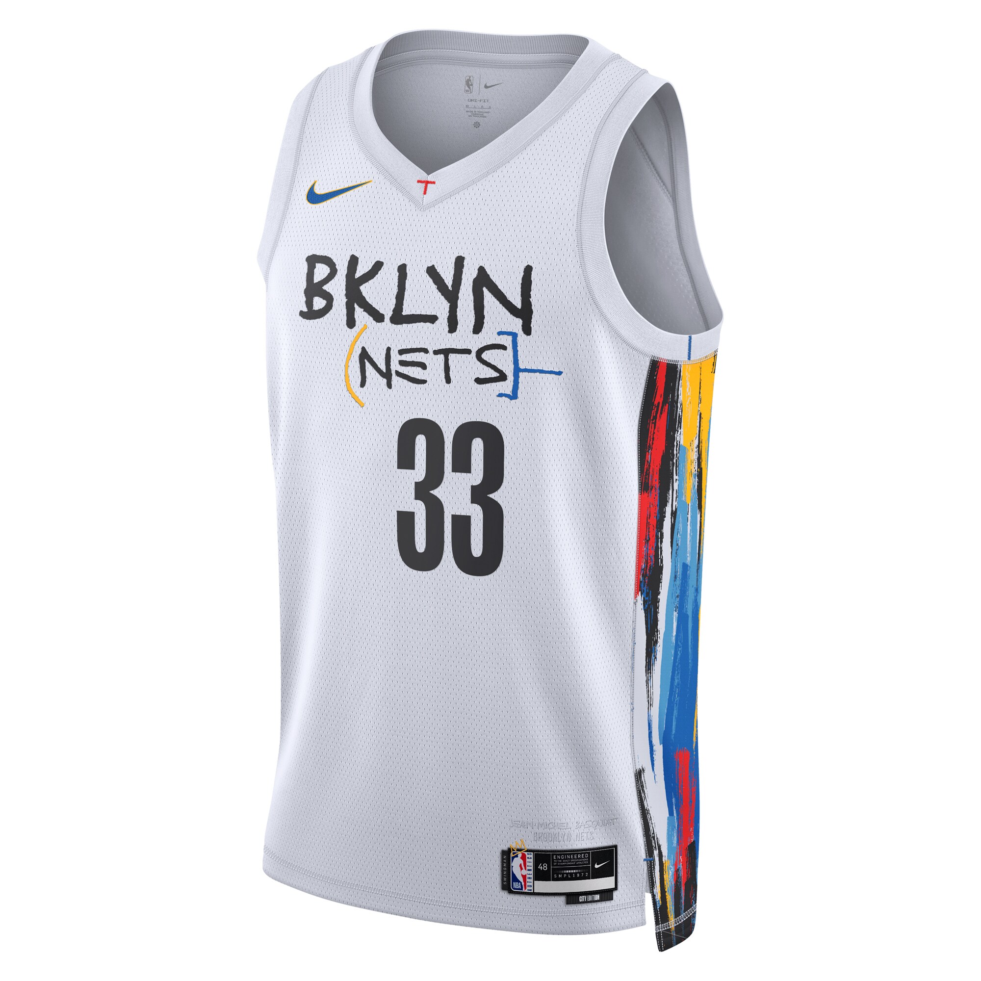 Nicolas Claxton Brooklyn Nets Nike City Edition Swingman Jersey – White Clowdercats