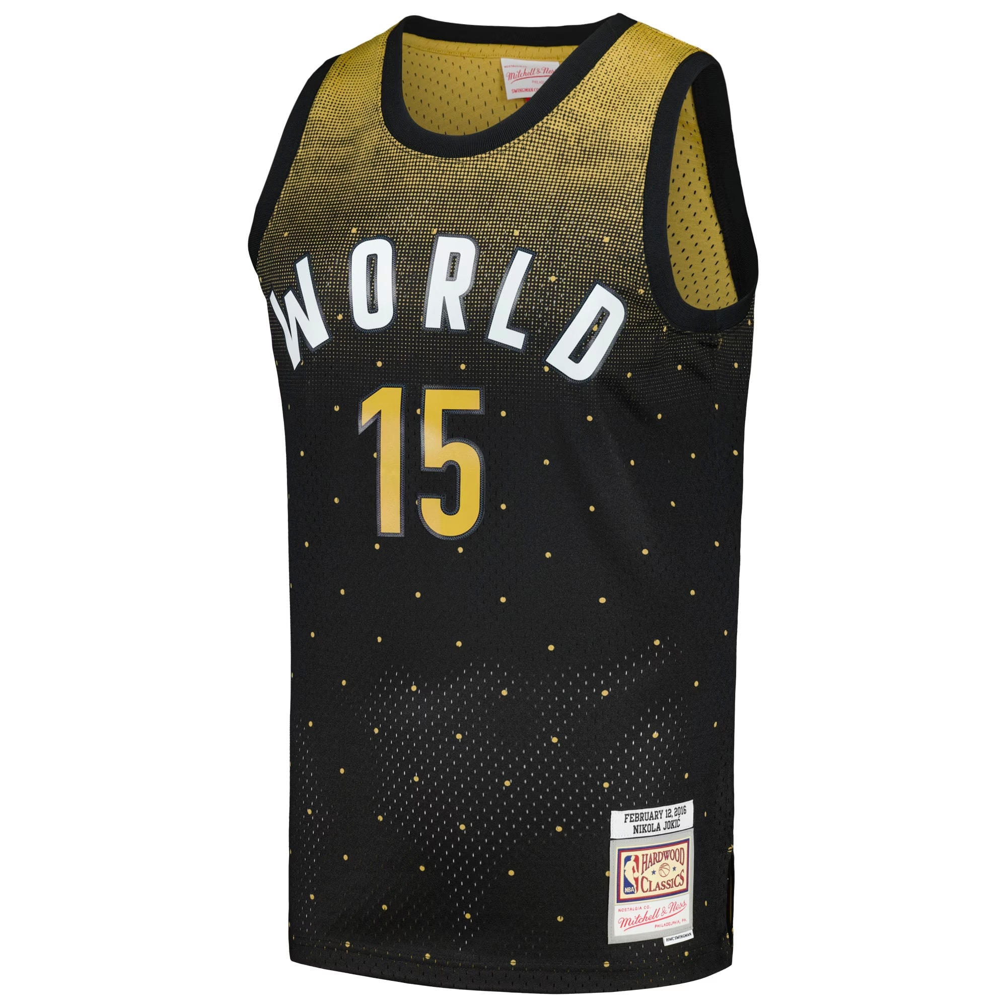 Nikola Jokic 2016 NBA Rising Stars Challenge Mitchell & Ness Hardwood Classics Swingman Jersey – Black Clowdercats