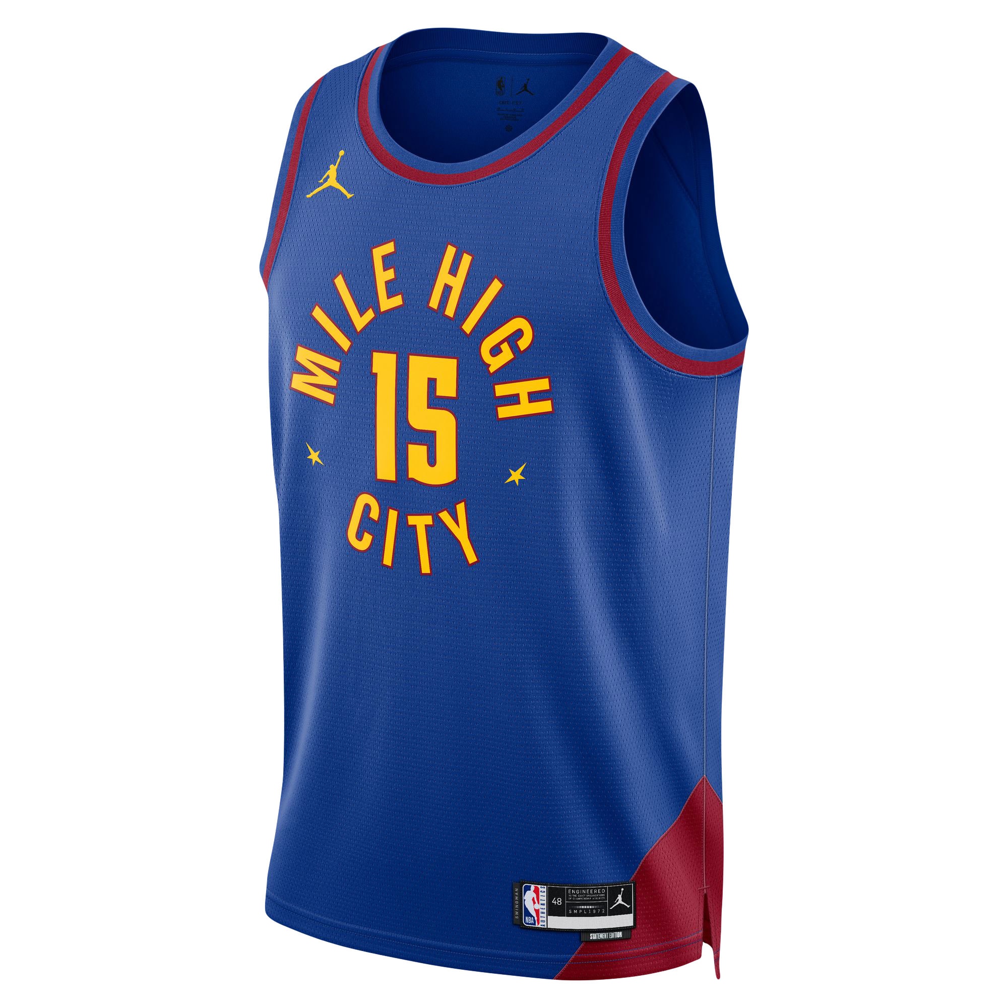 Nikola Jokic Denver Nuggets Jordan Brand Unisex Swingman Jersey – Statement Edition – Blue Clowdercats