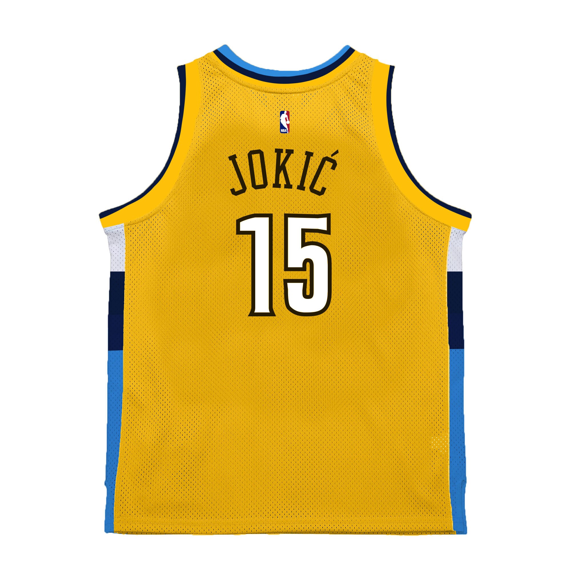 Nikola Jokic Denver Nuggets Mitchell & Ness 2017-18 Swingman Jersey – Yellow Clowdercats