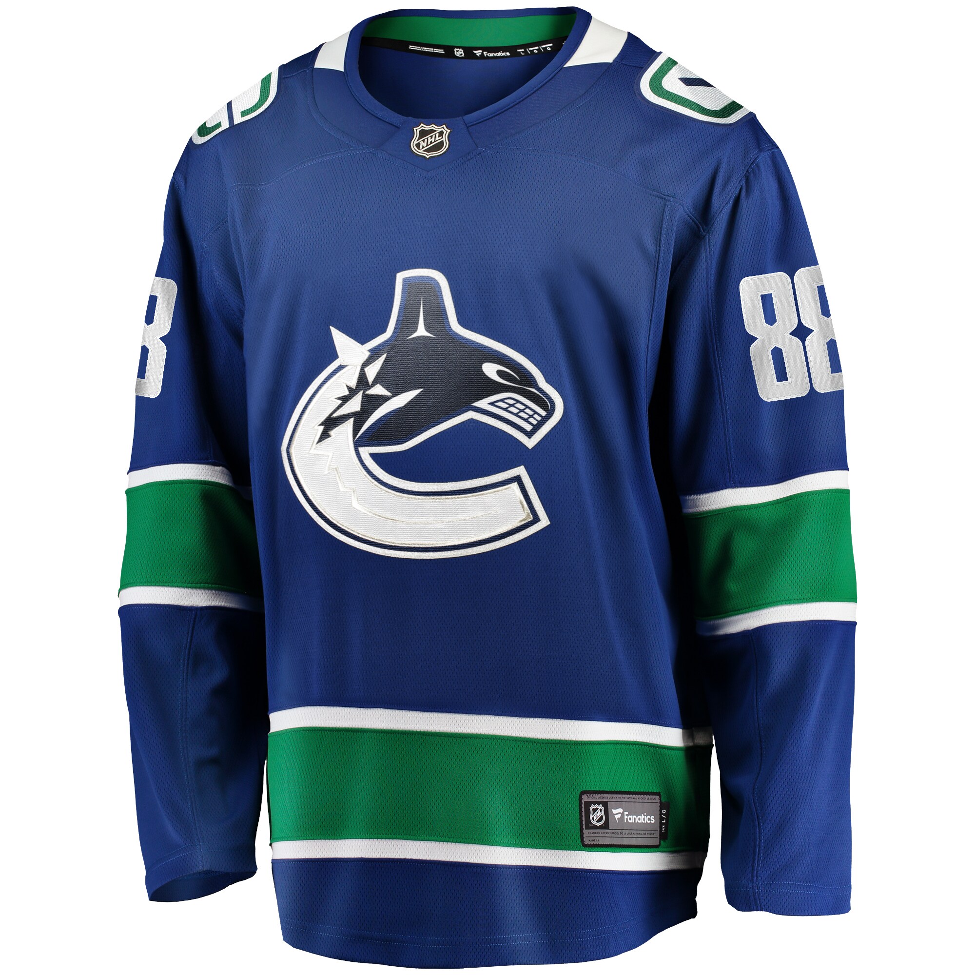 Nils Aman Vancouver Canucks Fanatics Home Premier Breakaway Player Jersey – Blue Clowdercats