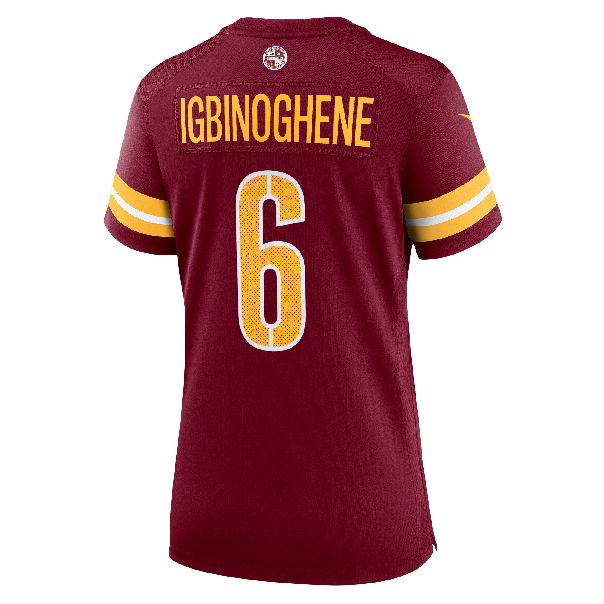 Noah Igbinoghene Washington Commanders Nike Women’s Team Game Jersey – Burgundy Clowdercats