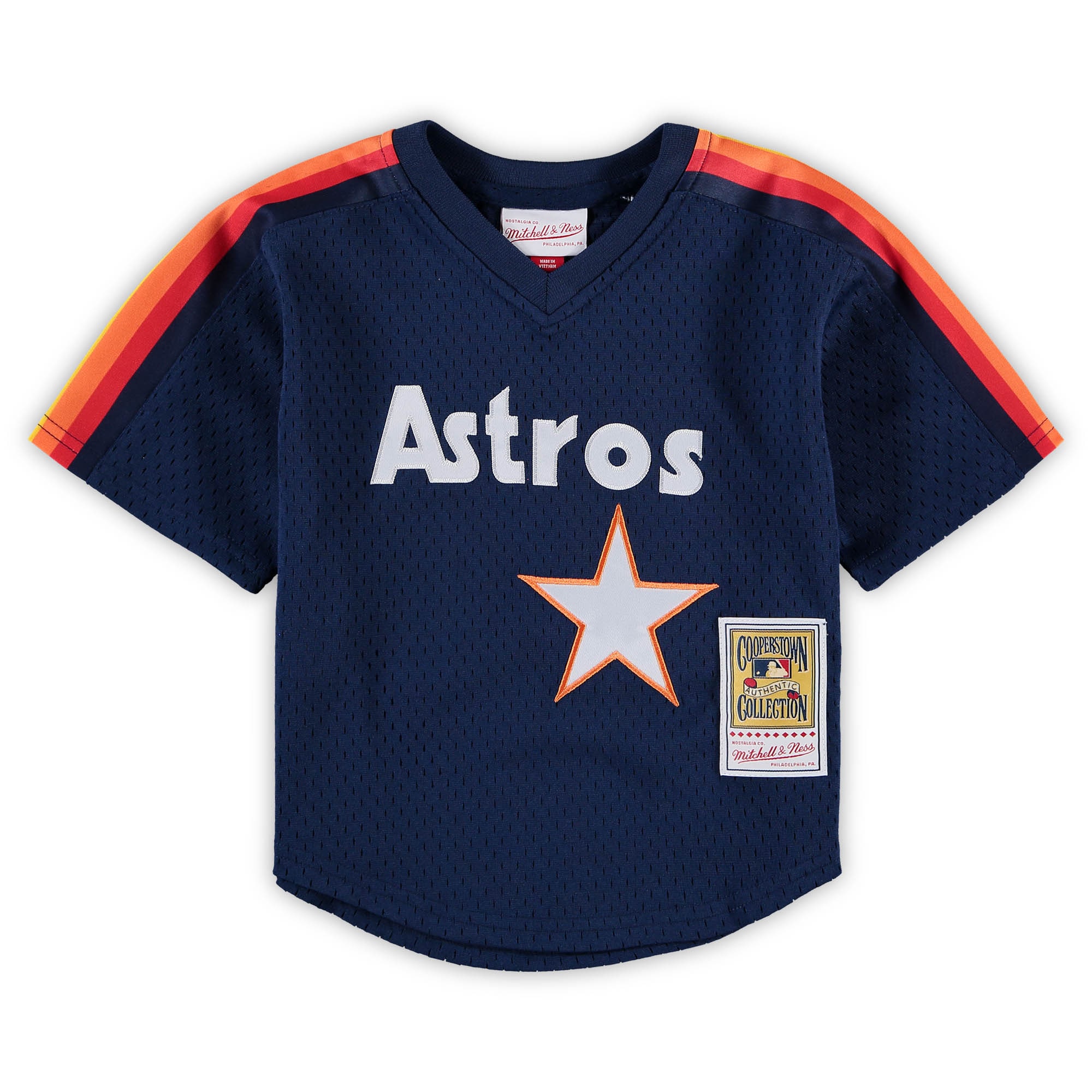 Nolan Ryan Houston Astros Mitchell & Ness Preschool & Toddler Cooperstown Collection Mesh Batting Practice Jersey – Navy