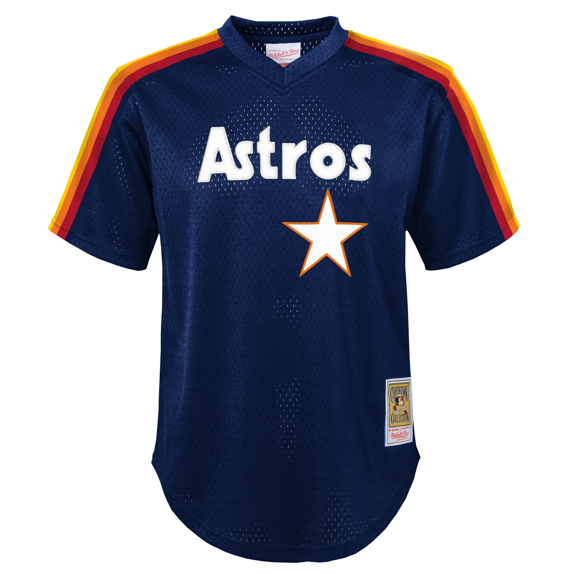 Nolan Ryan Houston Astros Mitchell & Ness Toddler Throwback Mesh Batting Practice Jersey – Navy