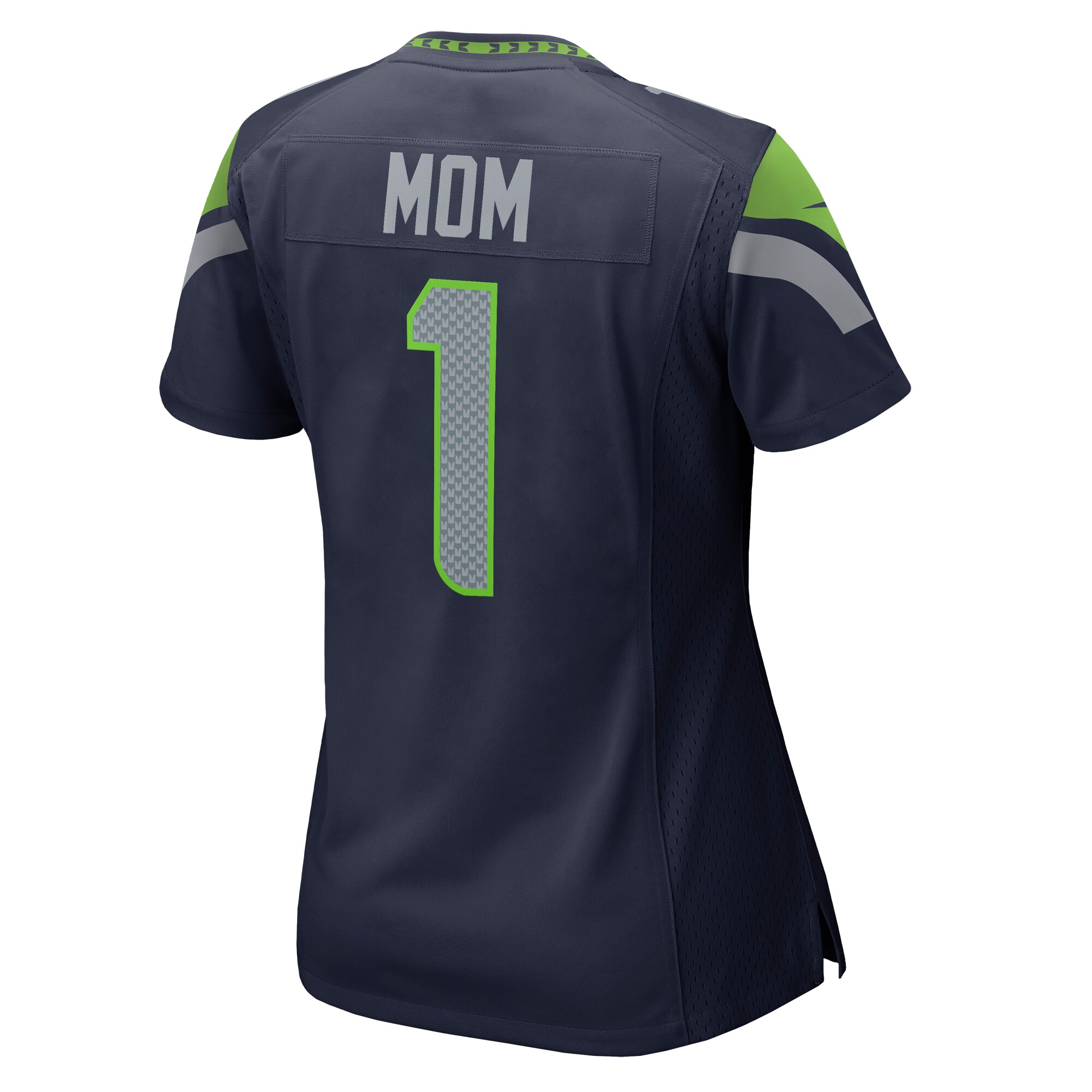 Number 1 Mom Seattle Seahawks Nike Women’s Game Jersey – College Navy Clowdercats