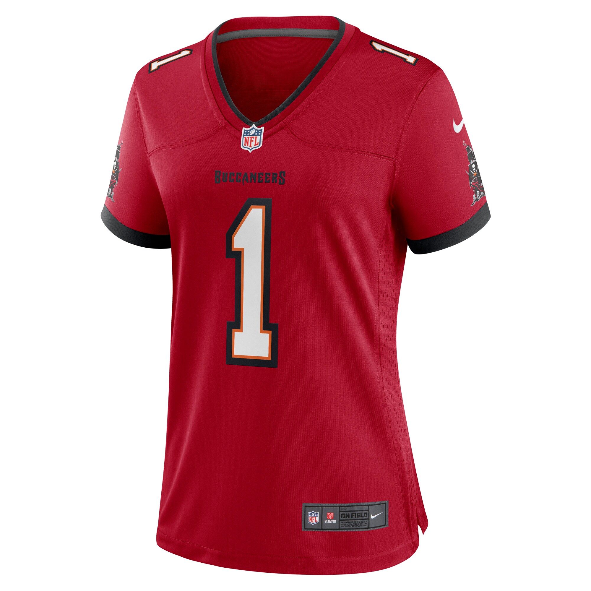 Number 1 Mom Tampa Bay Buccaneers Nike Women’s Game Jersey – Red Clowdercats