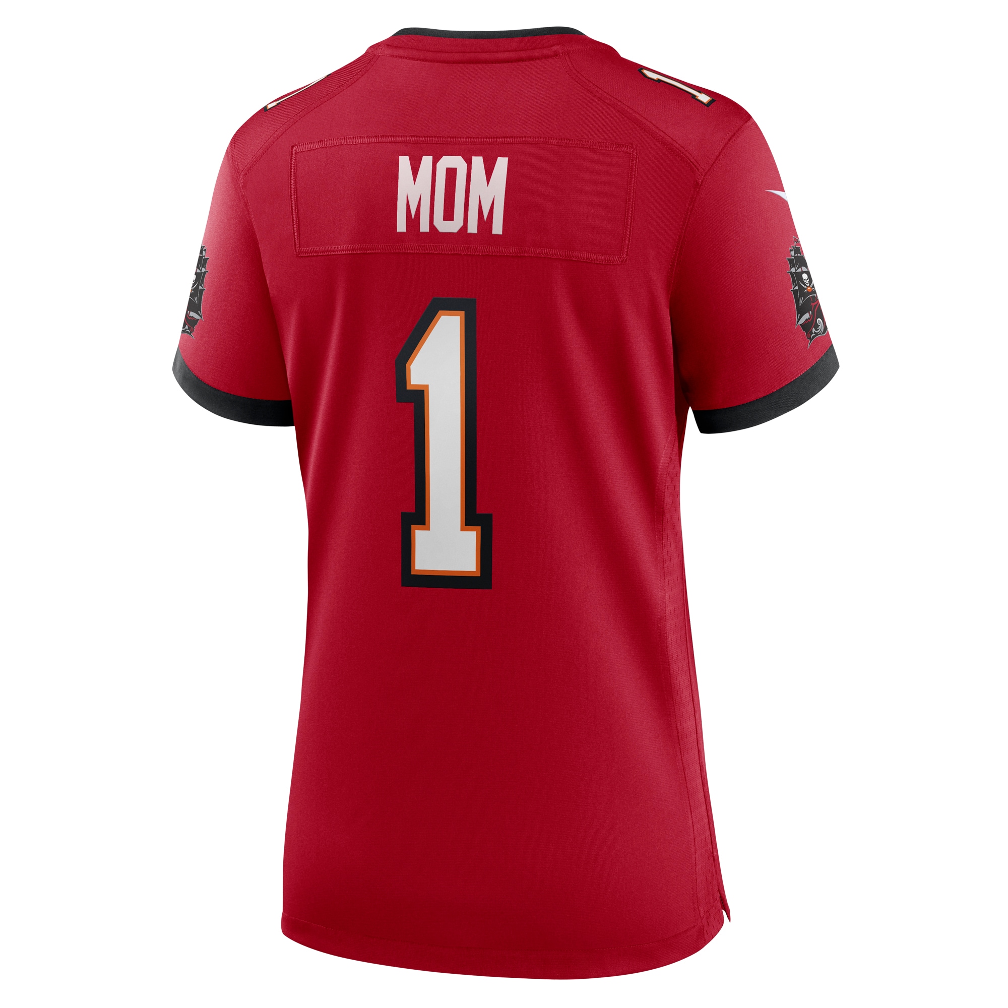 Number 1 Mom Tampa Bay Buccaneers Nike Women’s Game Jersey – Red Clowdercats