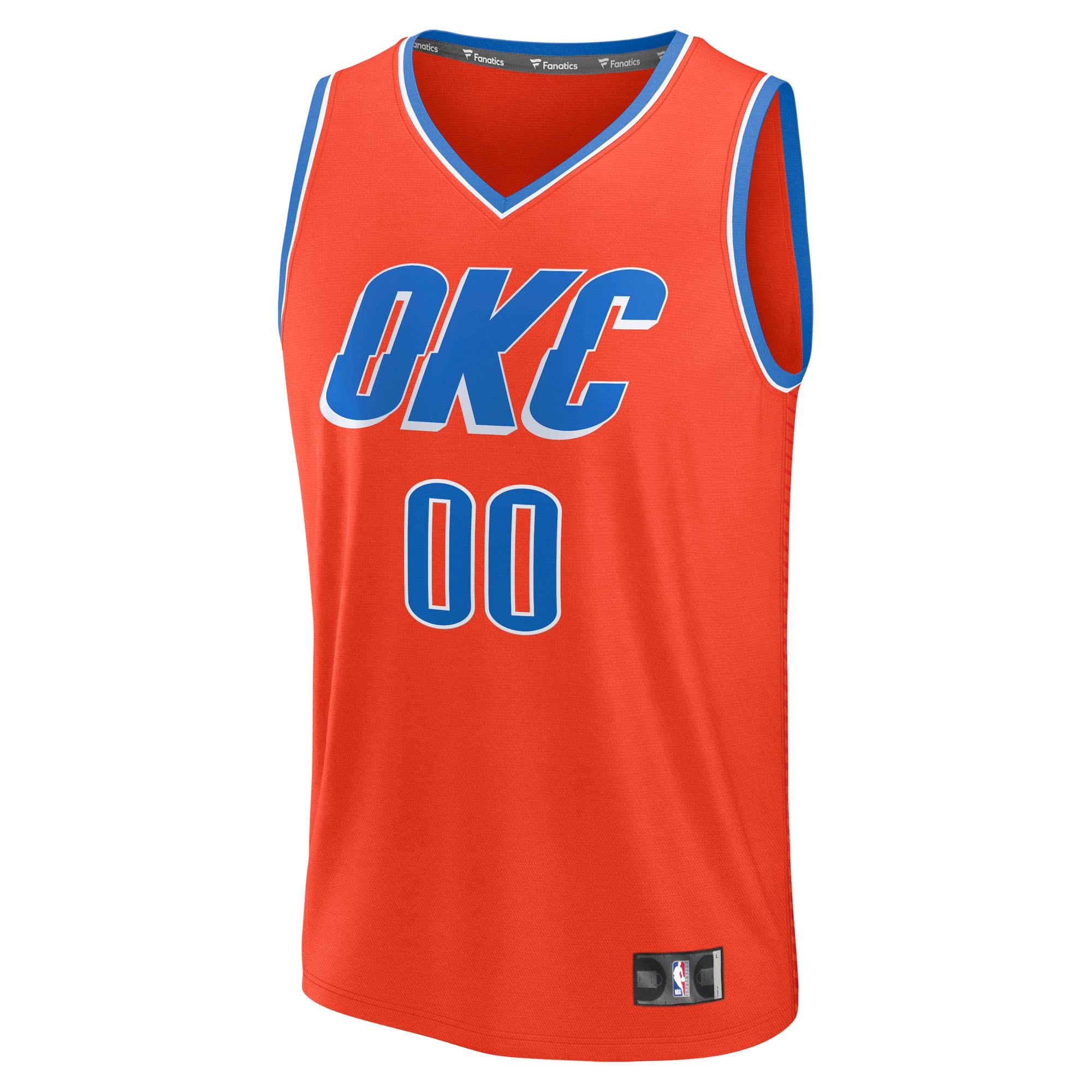 Oklahoma City Thunder Fanatics Youth Fast Break Custom Jersey – Statement Edition – Orange Clowdercats