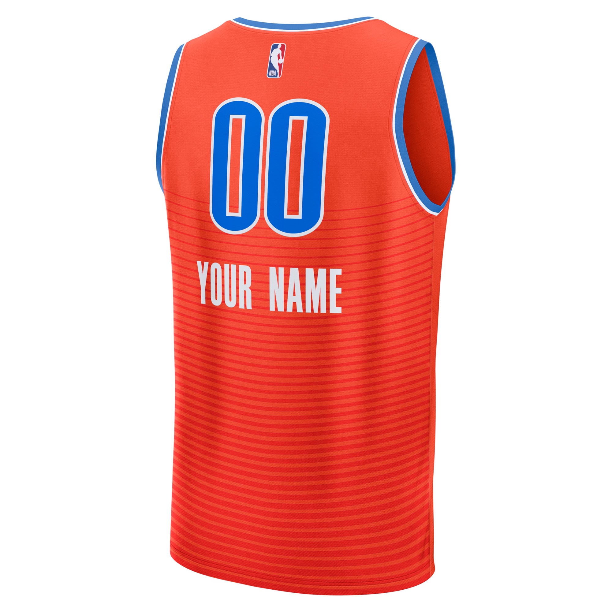 Oklahoma City Thunder Fanatics Youth Fast Break Custom Jersey – Statement Edition – Orange Clowdercats